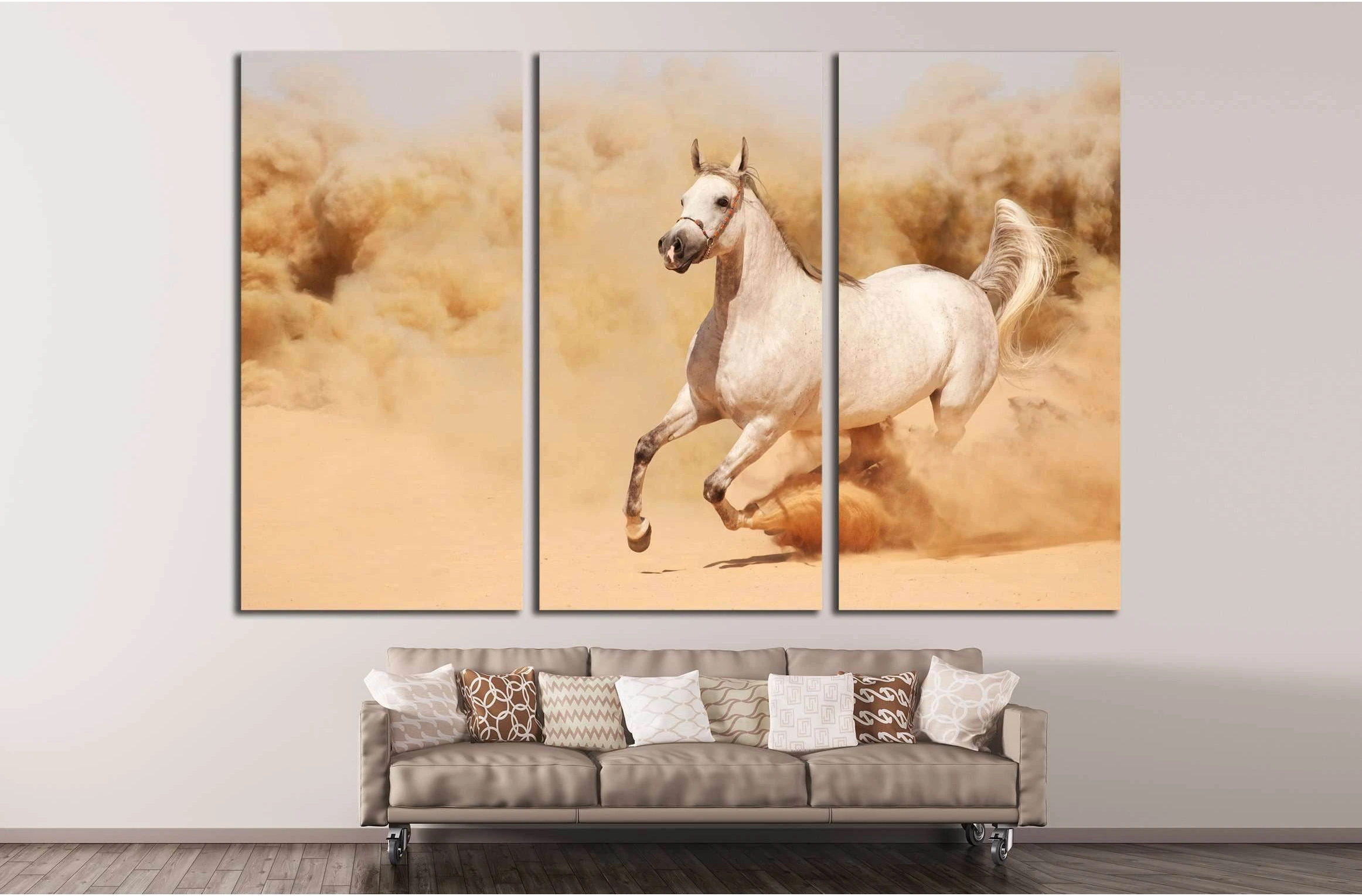Running horse canvas print №5006 - Zellart Canvas Prints ALL_Products, Horses, s-5006