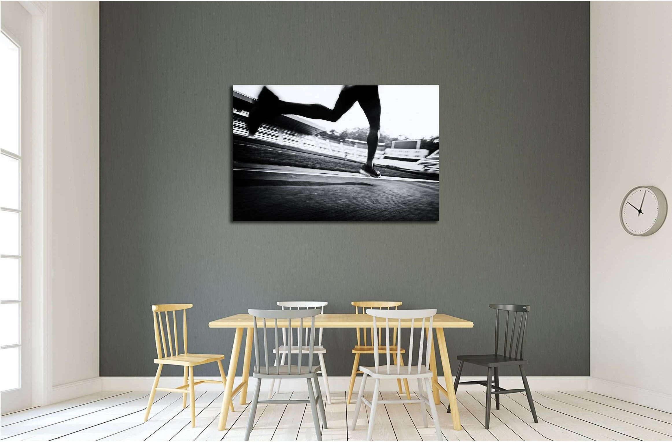 running on the track №3282 Ready to Hang Canvas Print - Zellart Canvas Prints ALL_Products, s-3282