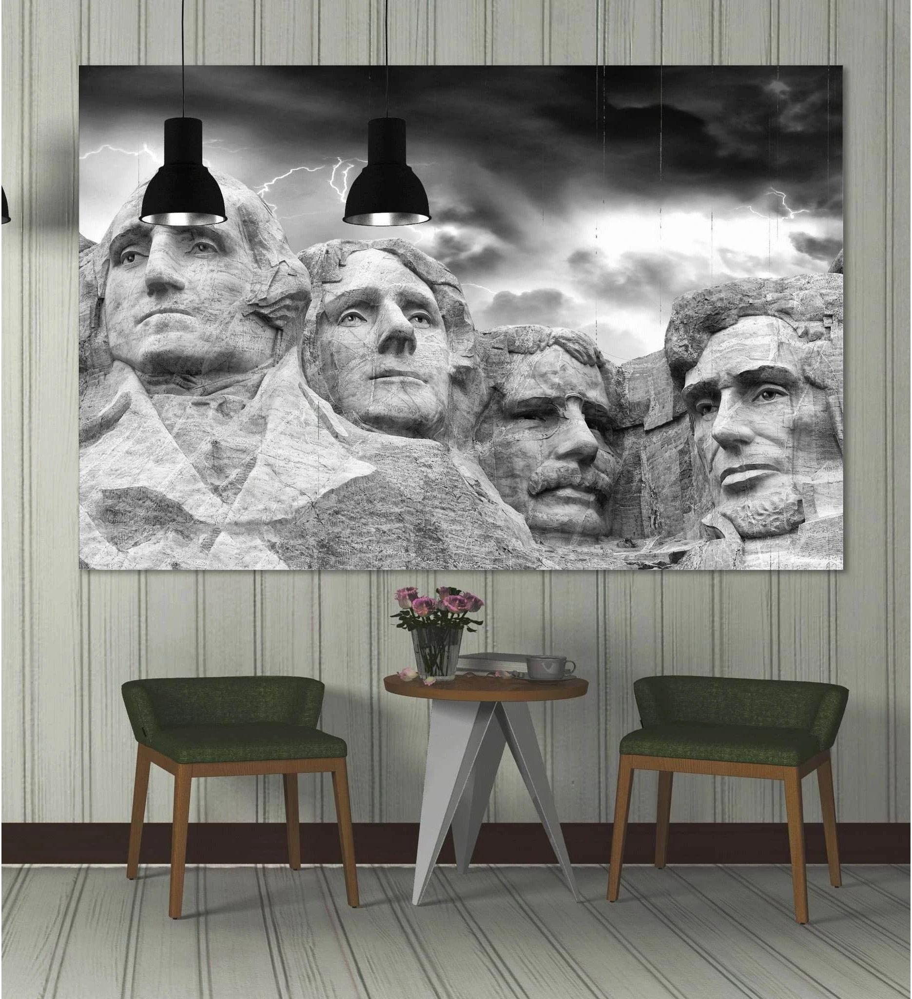 Rushmore Monument №3009 Ready to Hang Canvas Print - Zellart Canvas Prints ALL_Products, z-3009