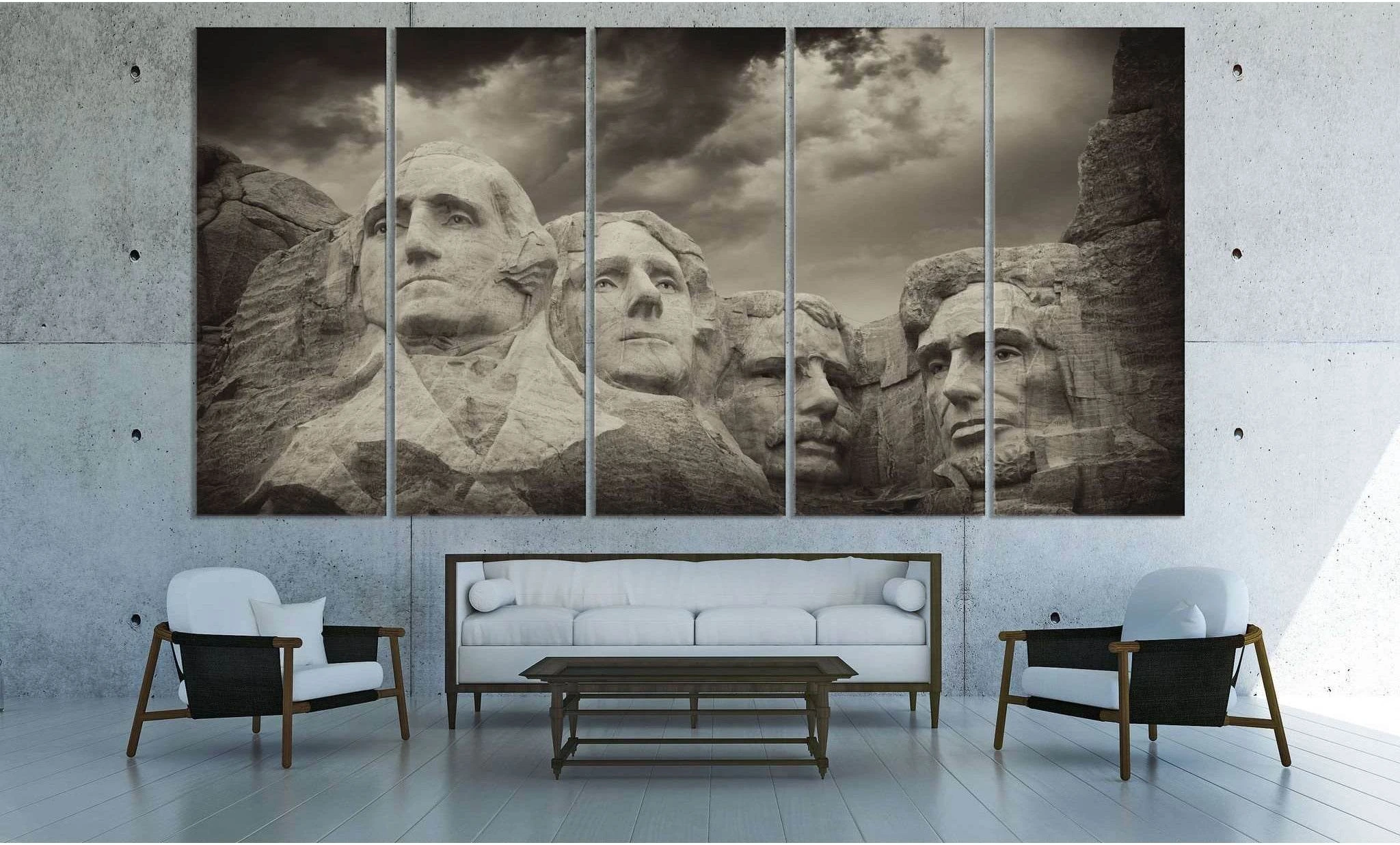 Rushmore Monument №3010 Ready to Hang Canvas Print - Zellart Canvas Prints ALL_Products, z-3010