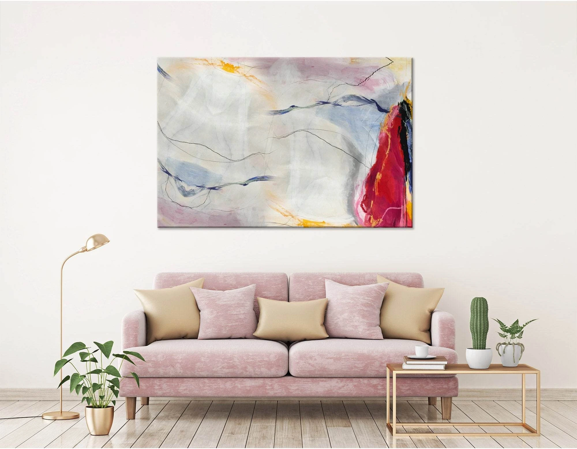 Sail And Seagulls Abstract №04399 Ready to Hang Canvas Print - Zellart Canvas Prints ALL_Products