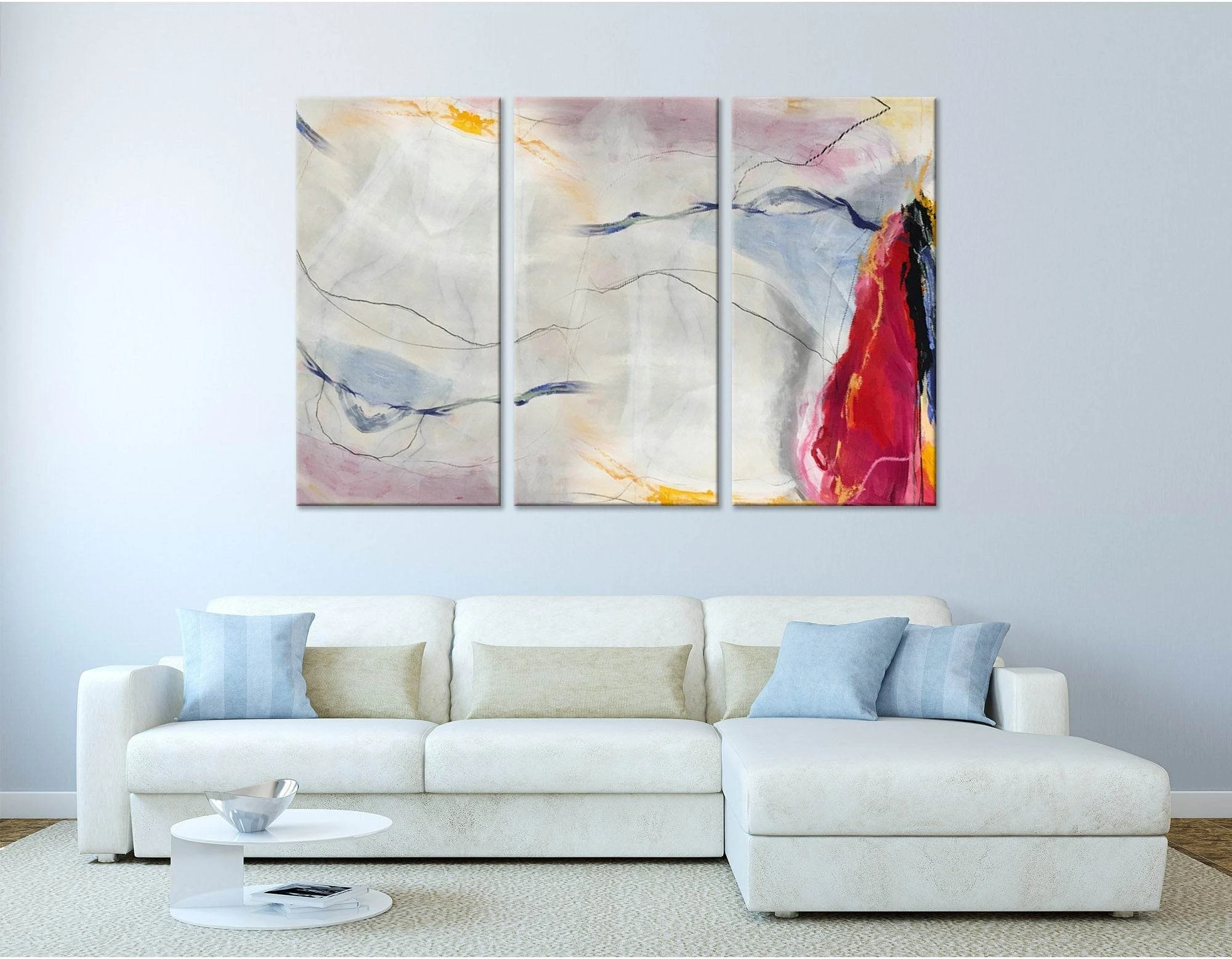 Sail And Seagulls Abstract №04399 Ready to Hang Canvas Print - Zellart Canvas Prints ALL_Products