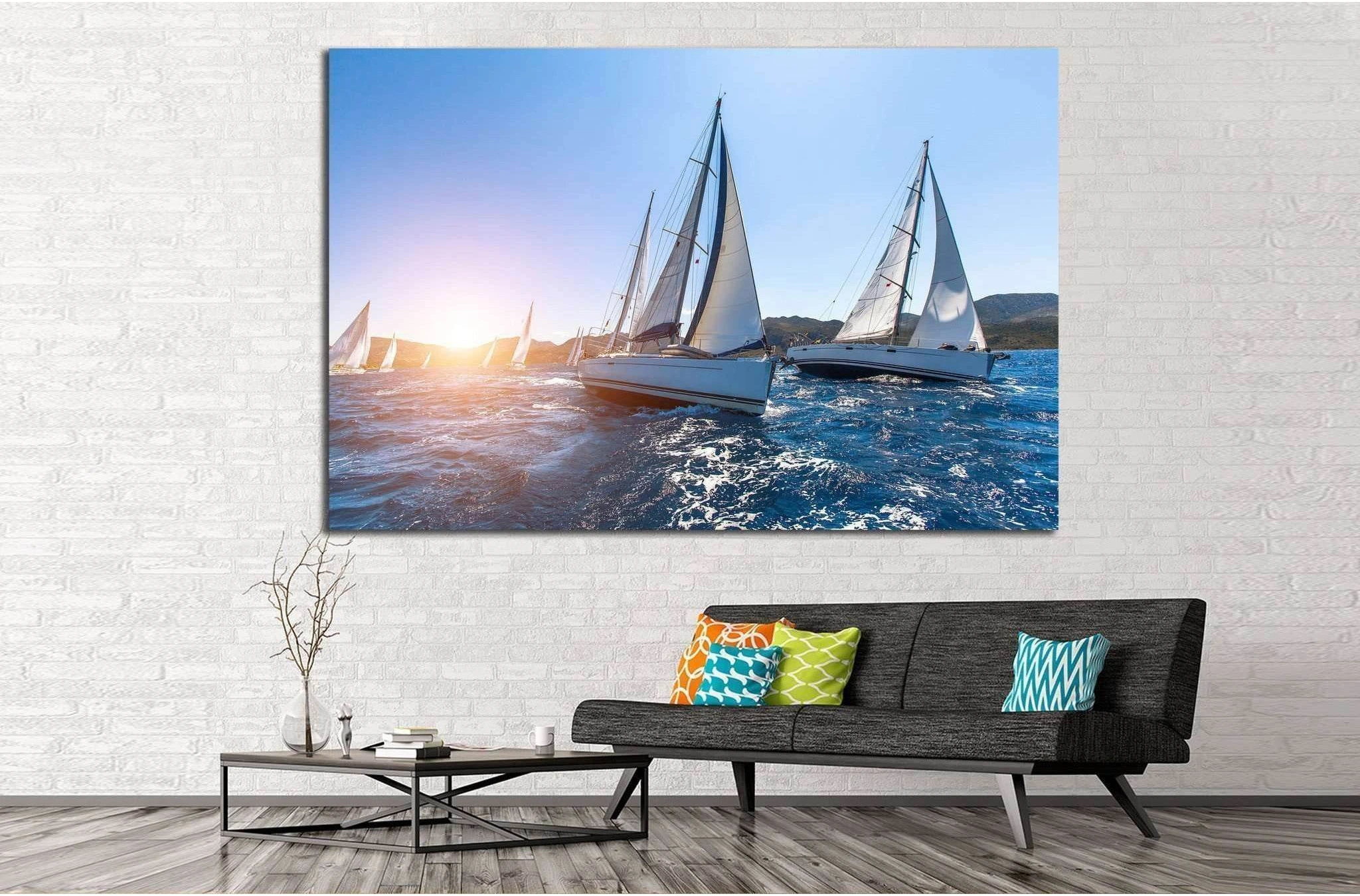 Sailboat №212 Ready to Hang Canvas Print - Zellart Canvas Prints ALL_Products, wd-212