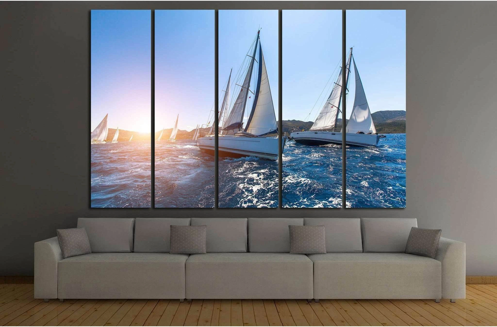 Sailboat №212 Ready to Hang Canvas Print - Zellart Canvas Prints ALL_Products, wd-212