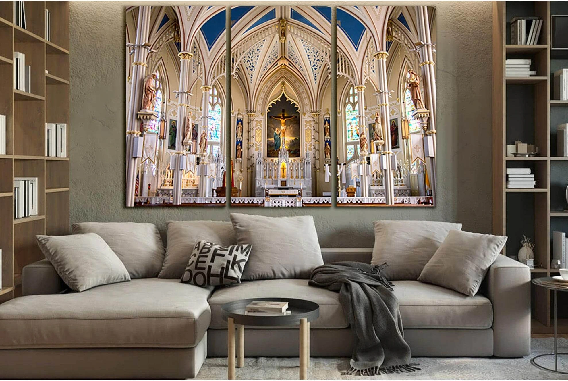 Saint Marys Cathedral Architecture №SL1407 Ready to Hang Canvas Print - Zellart Canvas Prints 0new, ALL_Products, Architecture