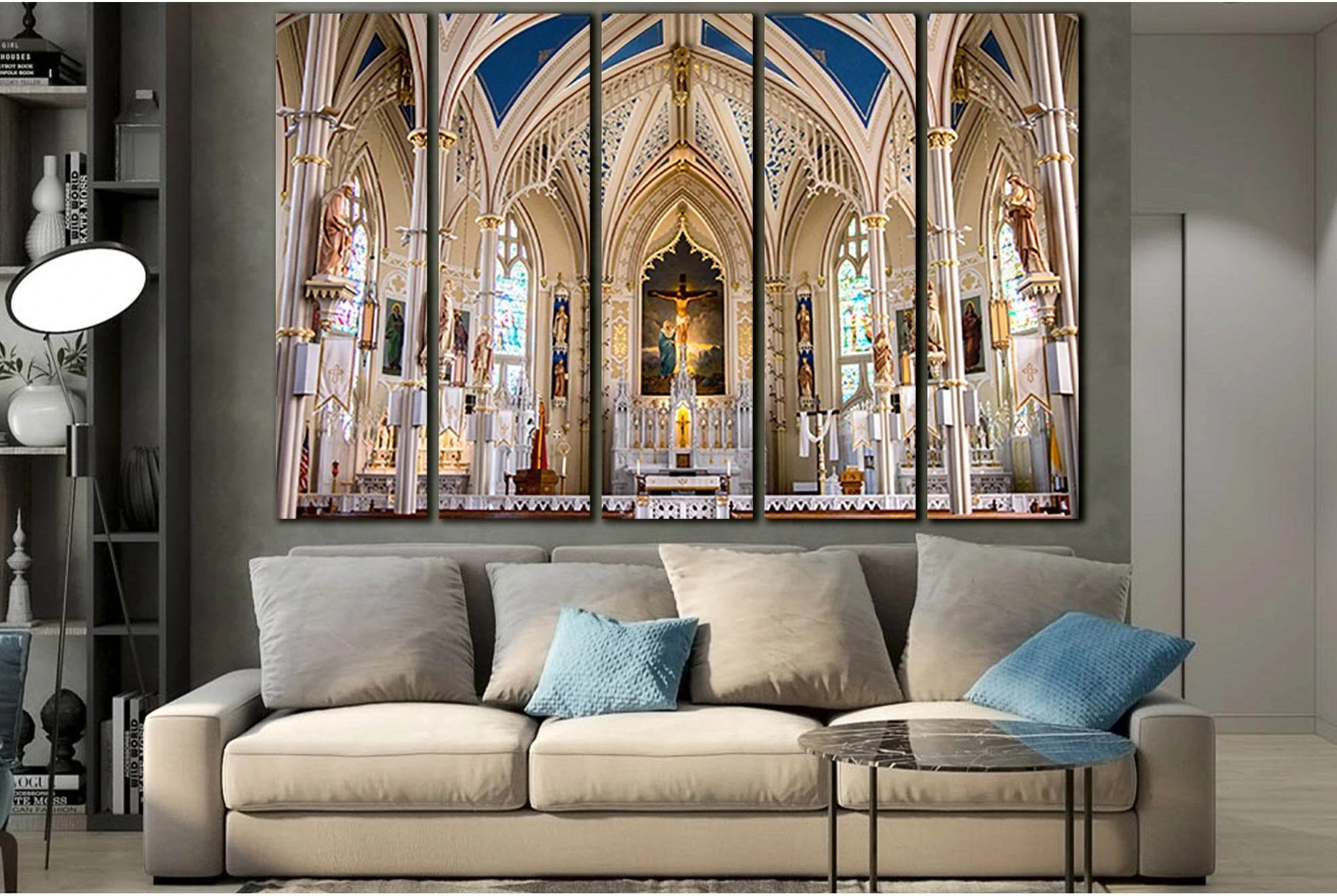 Saint Marys Cathedral Architecture №SL1407 Ready to Hang Canvas Print - Zellart Canvas Prints 0new, ALL_Products, Architecture