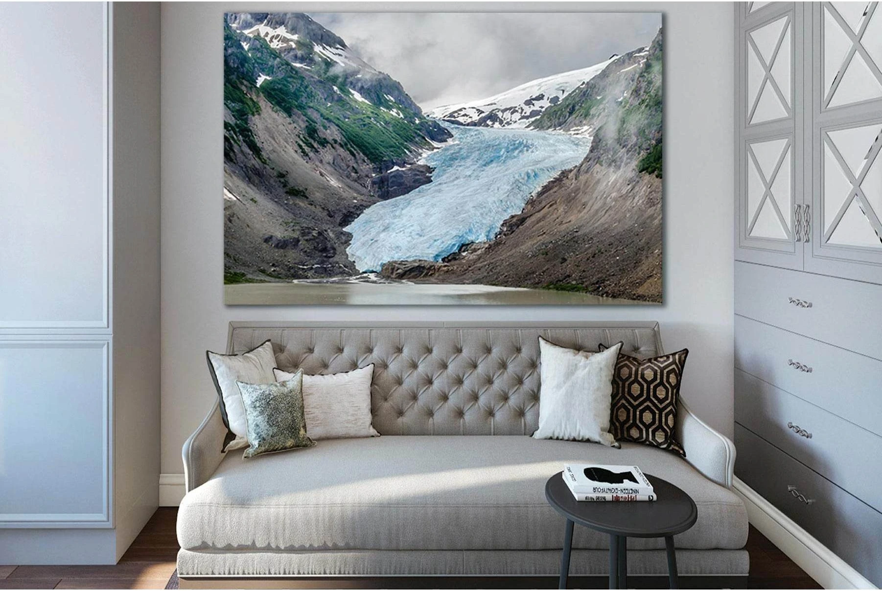 Salmon Glacier Near Hyder Alaska №SL1358 Ready to Hang Canvas Print - Zellart Canvas Prints 0new, ALL_Products, Glacials