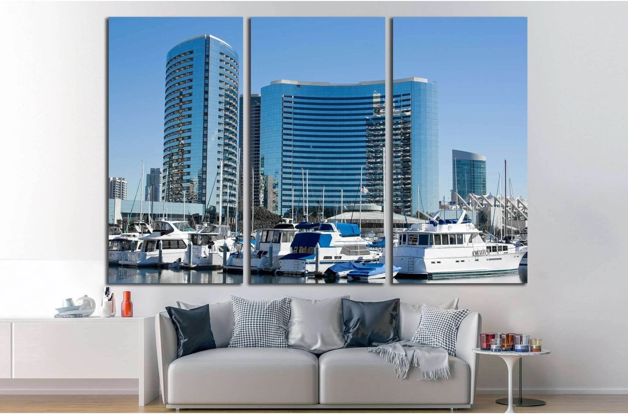 San Diego Bay №756 Ready to Hang Canvas Print - Zellart Canvas Prints ALL_Products, s-756