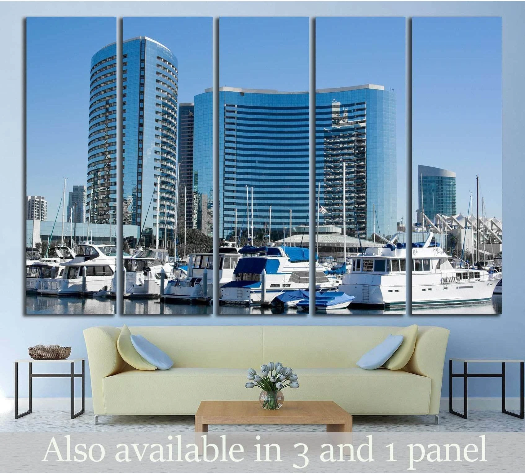 San Diego Bay №756 Ready to Hang Canvas Print - Zellart Canvas Prints ALL_Products, s-756