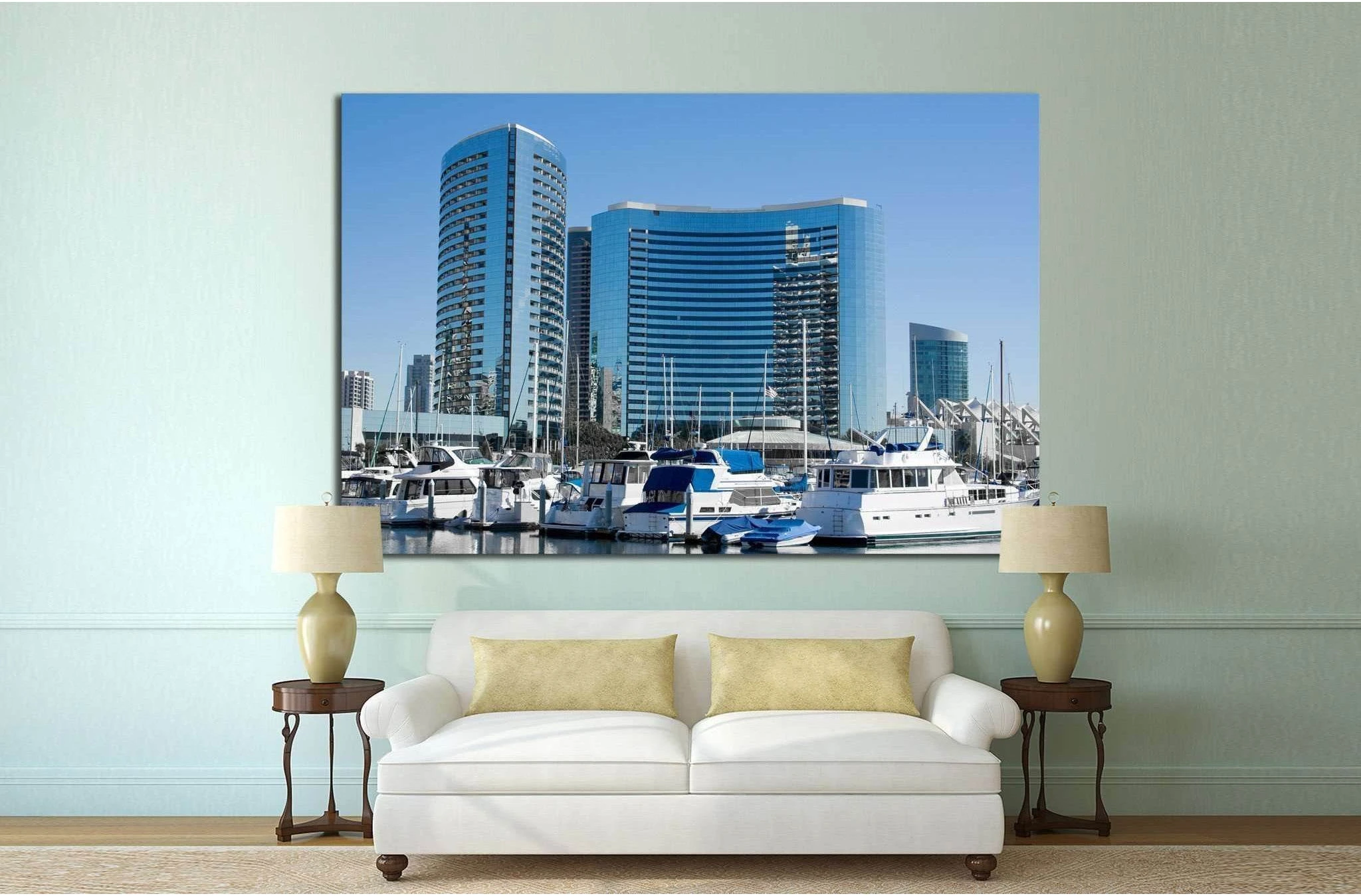 San Diego Bay №756 Ready to Hang Canvas Print - Zellart Canvas Prints ALL_Products, s-756