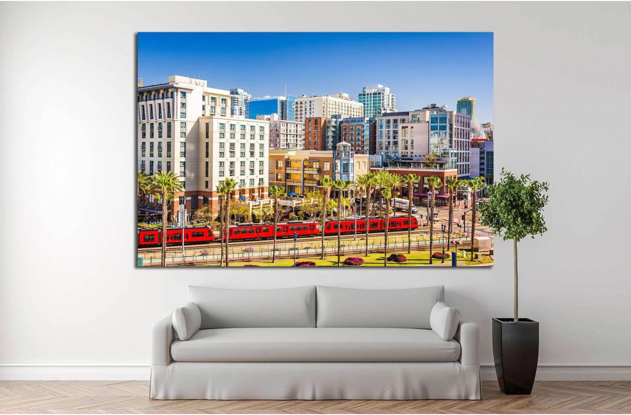 San Diego, California №1014 Ready to Hang Canvas Print - Zellart Canvas Prints ALL_Products, s-1014