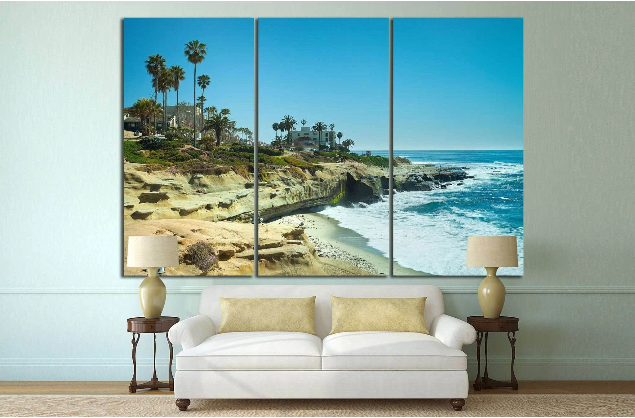 San Diego, California №1016 Ready to Hang Canvas Print - Zellart Canvas Prints ALL_Products, s-1016