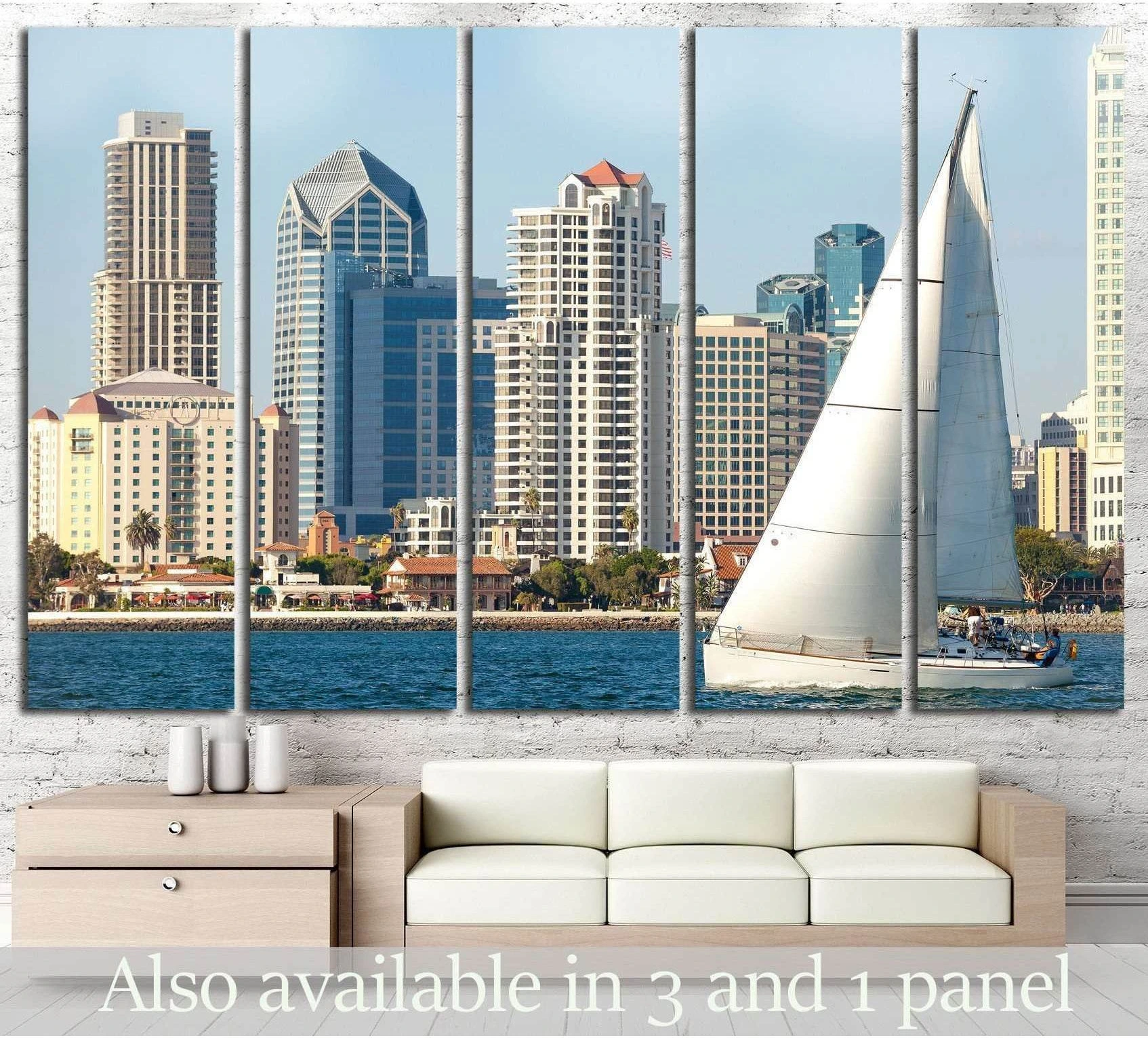 San Diego, California №783 Ready to Hang Canvas Print - Zellart Canvas Prints ALL_Products, s-783