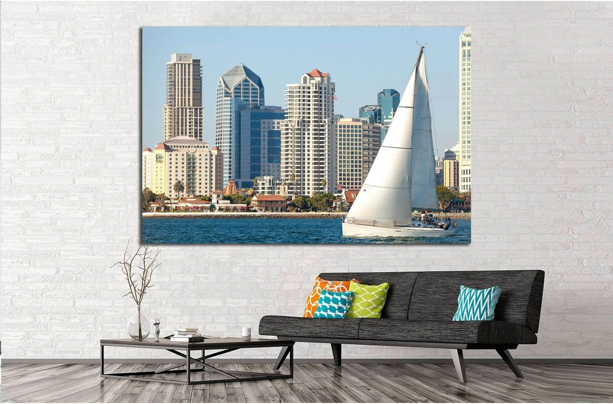San Diego, California №783 Ready to Hang Canvas Print - Zellart Canvas Prints ALL_Products, s-783
