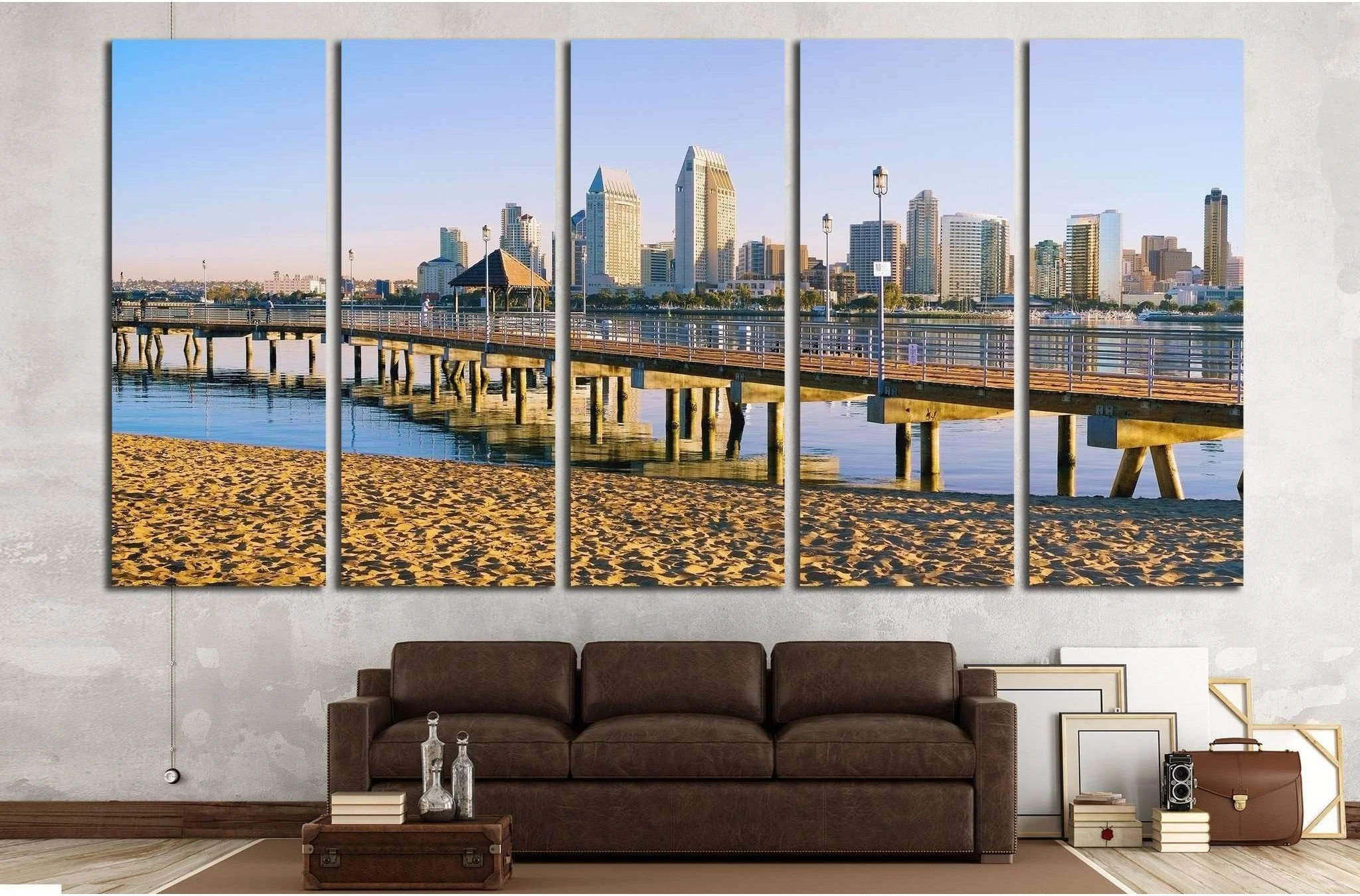 San Diego, California №788 Ready to Hang Canvas Print - Zellart Canvas Prints ALL_Products, s-788