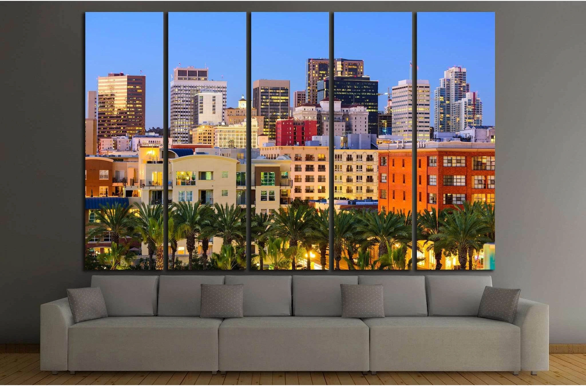 San Diego, California, USA №1029 Ready to Hang Canvas Print - Zellart Canvas Prints ALL_Products, s-1029