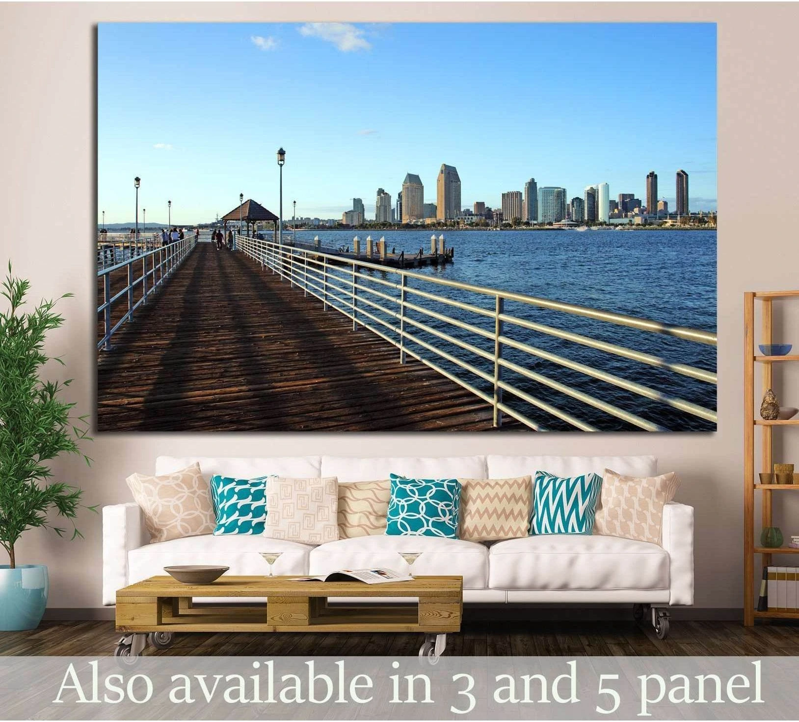 San Diego waterfront №758 Ready to Hang Canvas Print - Zellart Canvas Prints ALL_Products, s-758