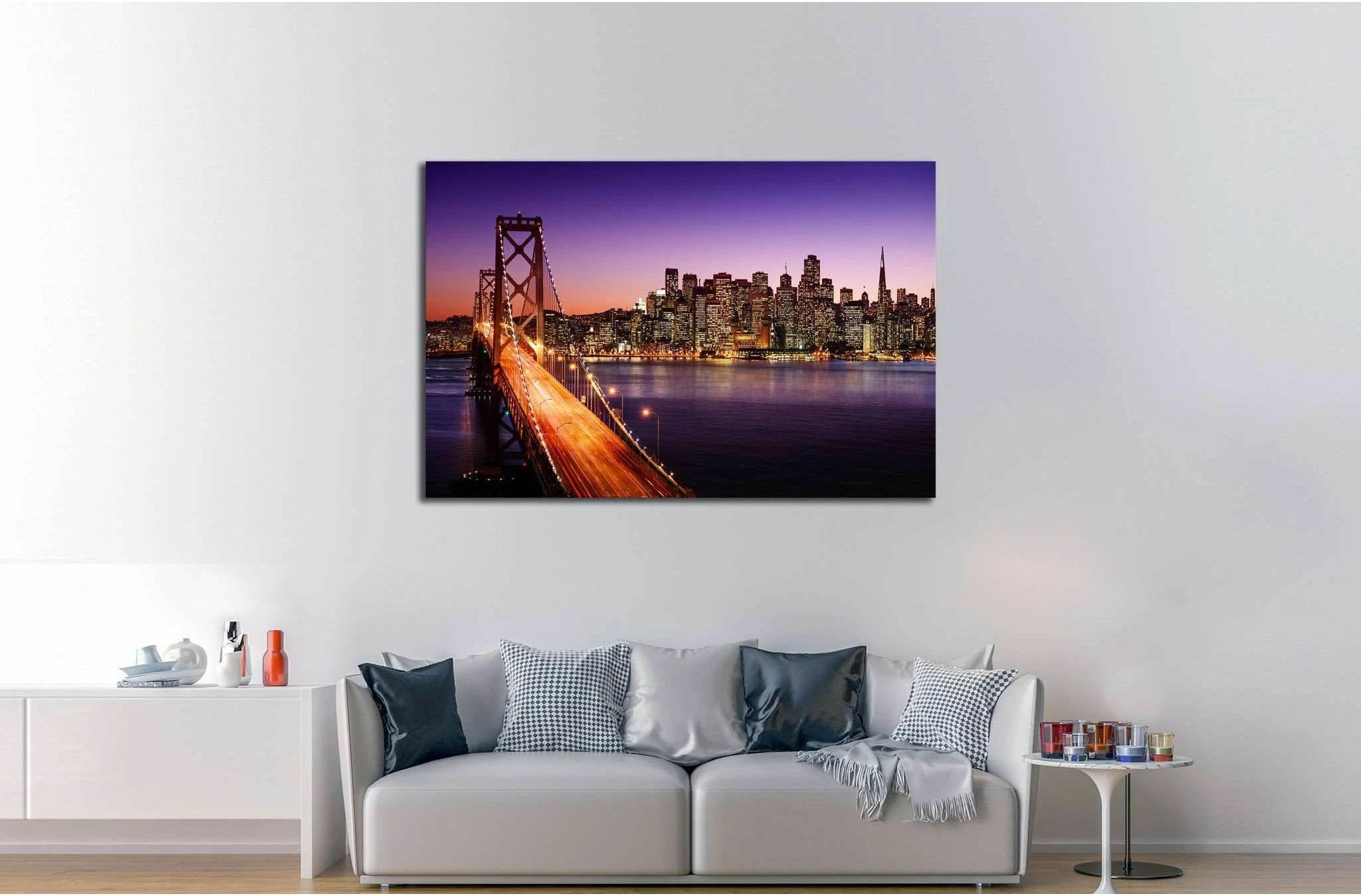 San Francisco skyline №578 Ready to Hang Canvas Print - Zellart Canvas Prints ALL_Products, s-578