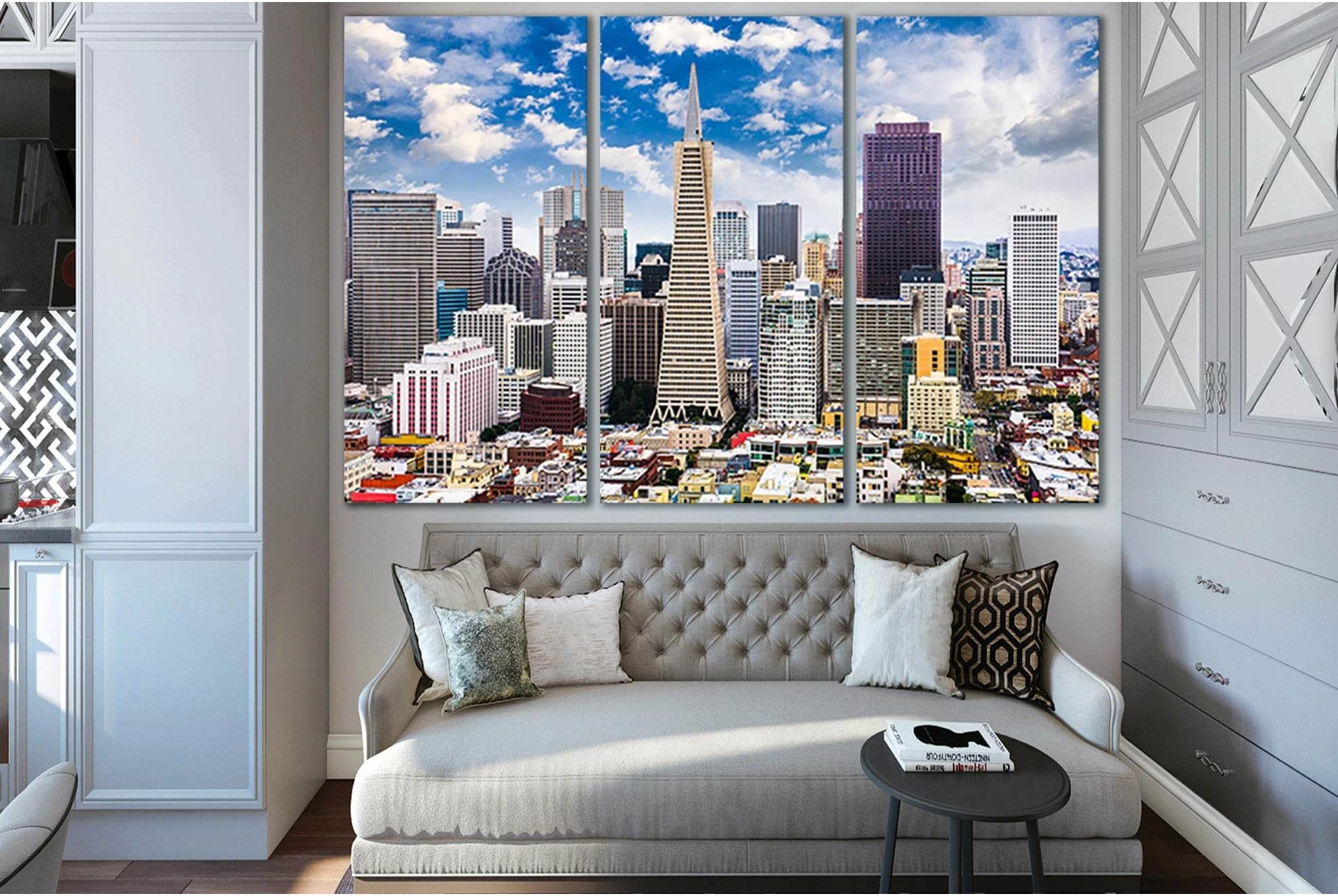 San Francisco Skyline №SL1458 Ready to Hang Canvas Print - Zellart Canvas Prints 0new, ALL_Products, CITYSCAPES & SKYLINES