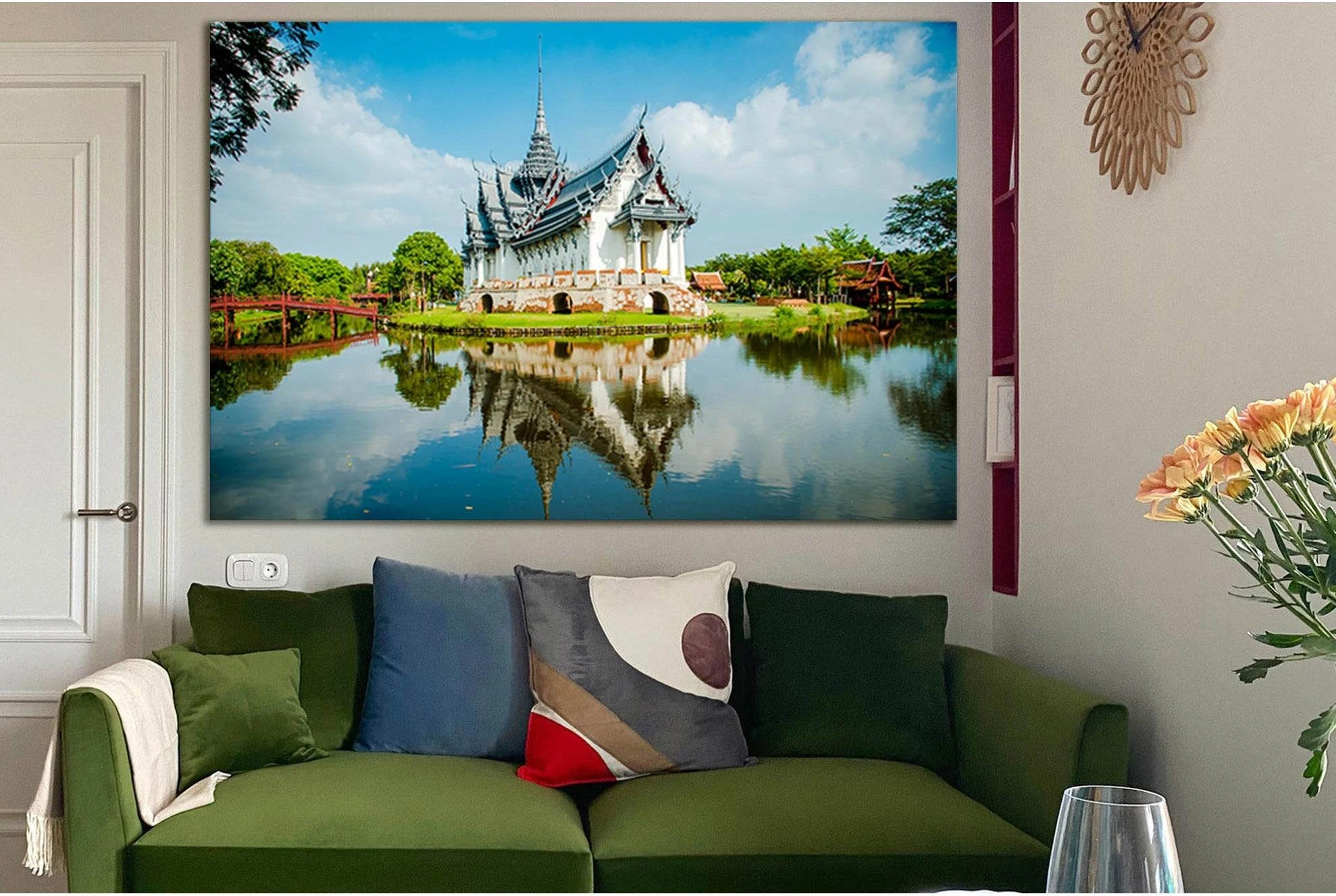 Sanphet Prasat Palace №SL1371 Ready to Hang Canvas Print - Zellart Canvas Prints 0new, ALL_Products, Architecture