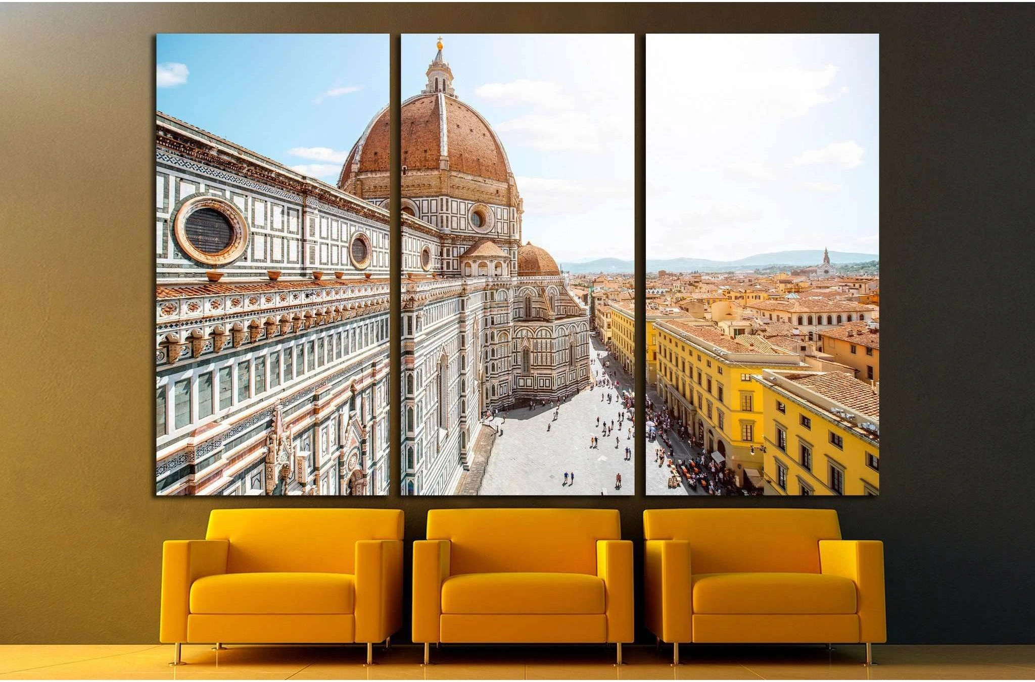 Santa Maria del Fiore church, Florence №1237 Ready to Hang Canvas Print - Zellart Canvas Prints ALL_Products, s-1237