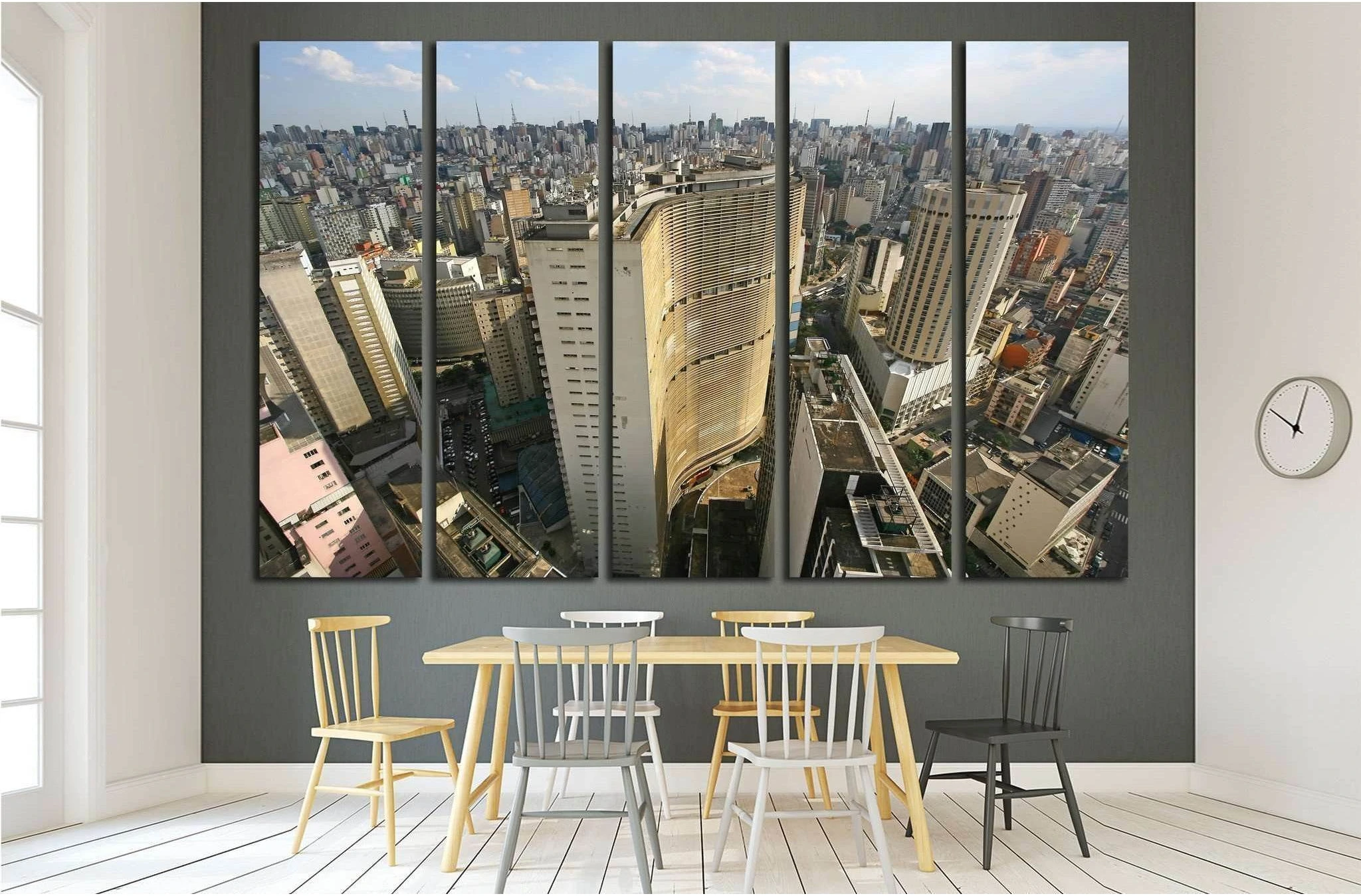 Sao Paulo skyline, Brazil №1514 Ready to Hang Canvas Print - Zellart Canvas Prints ALL_Products, s-1514