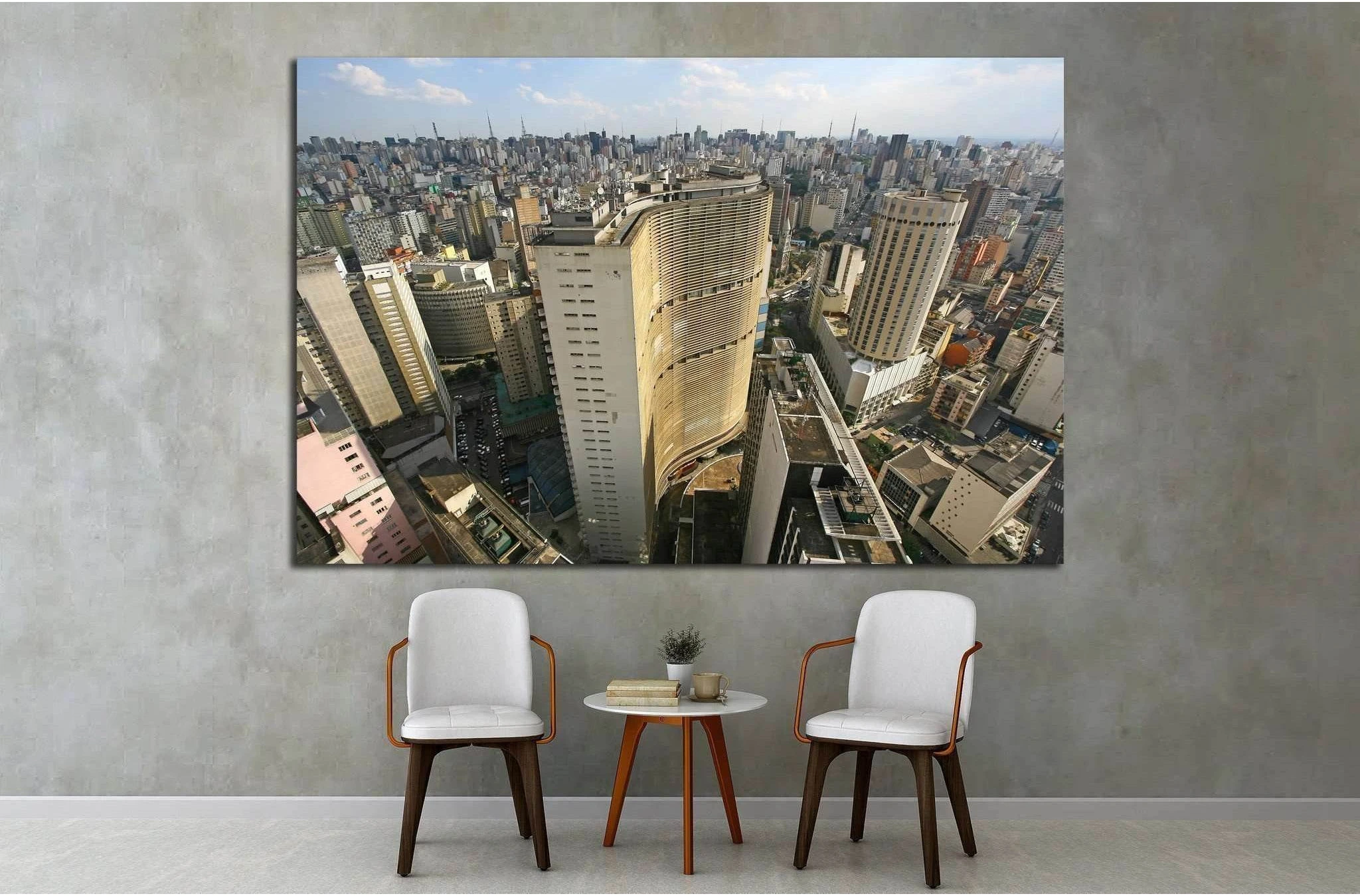 Sao Paulo skyline, Brazil №1514 Ready to Hang Canvas Print - Zellart Canvas Prints ALL_Products, s-1514