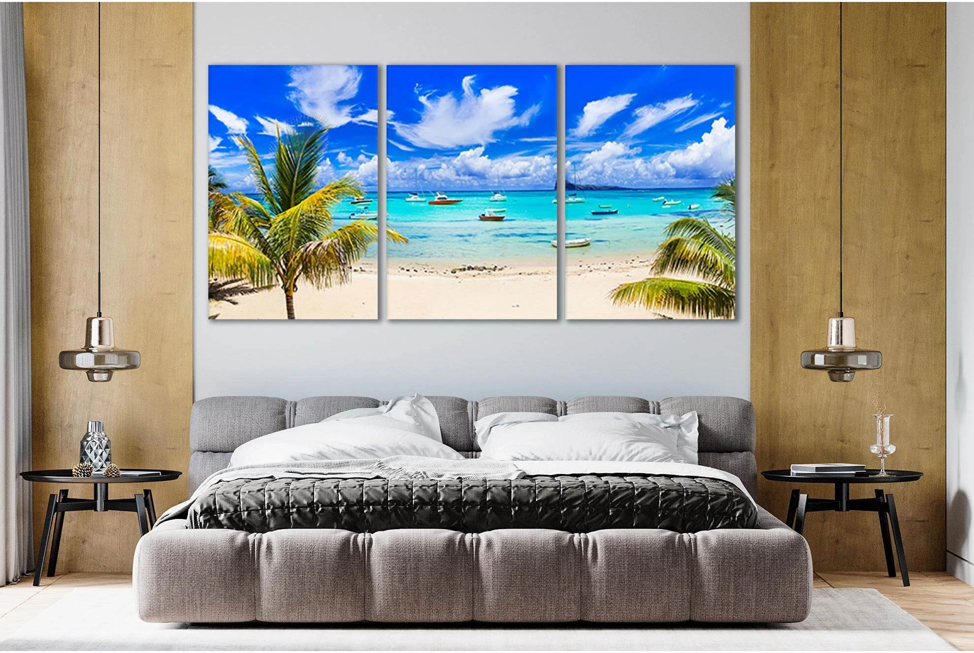 Scenic Beach Mauritius Island №SL69 Ready to Hang Canvas Print - Zellart Canvas Prints 0new, ALL_Products, Beach Ocean & Waves