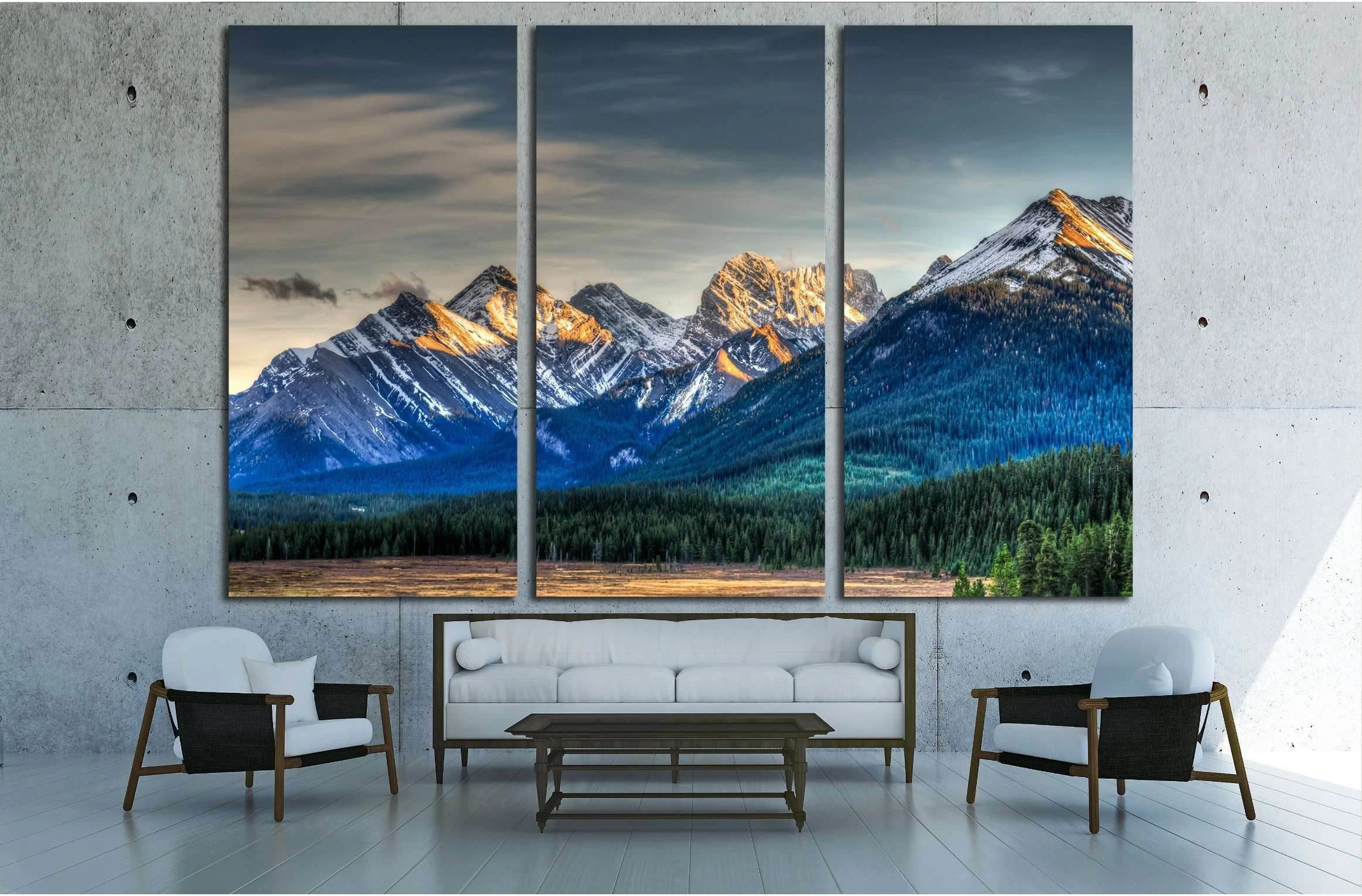 Scenic Mountain Views Kananaskis Country Alberta Canada №2701 Ready to Hang Canvas Print - Zellart Canvas Prints ALL_Products, s-2701