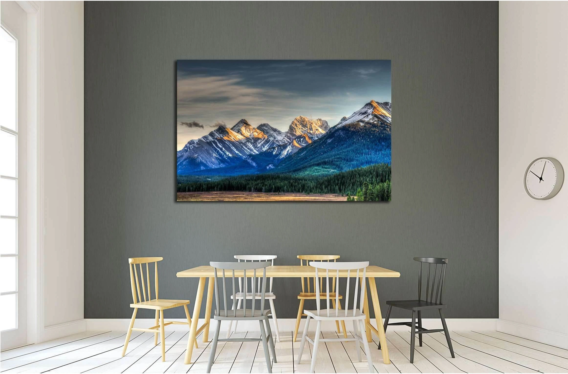 Scenic Mountain Views Kananaskis Country Alberta Canada №2701 Ready to Hang Canvas Print - Zellart Canvas Prints ALL_Products, s-2701