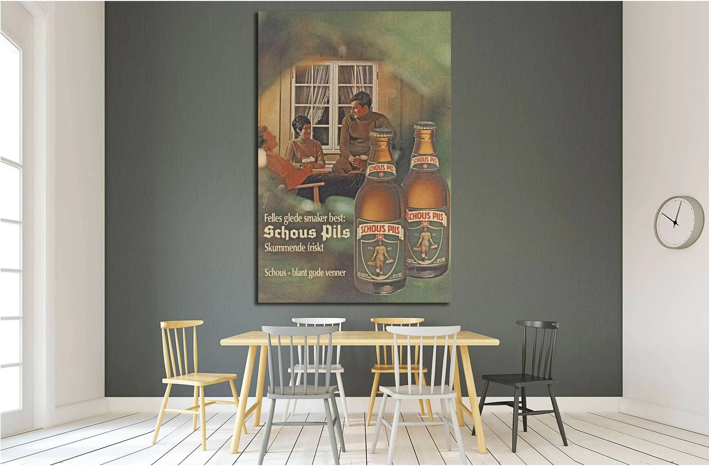 schous pils №3477 Ready to Hang Canvas Print - Zellart Canvas Prints ALL_Products, s-3477