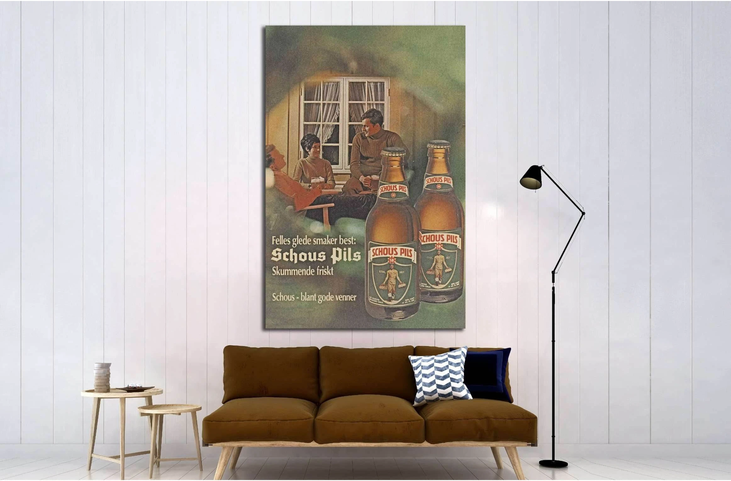 schous pils №3477 Ready to Hang Canvas Print - Zellart Canvas Prints ALL_Products, s-3477