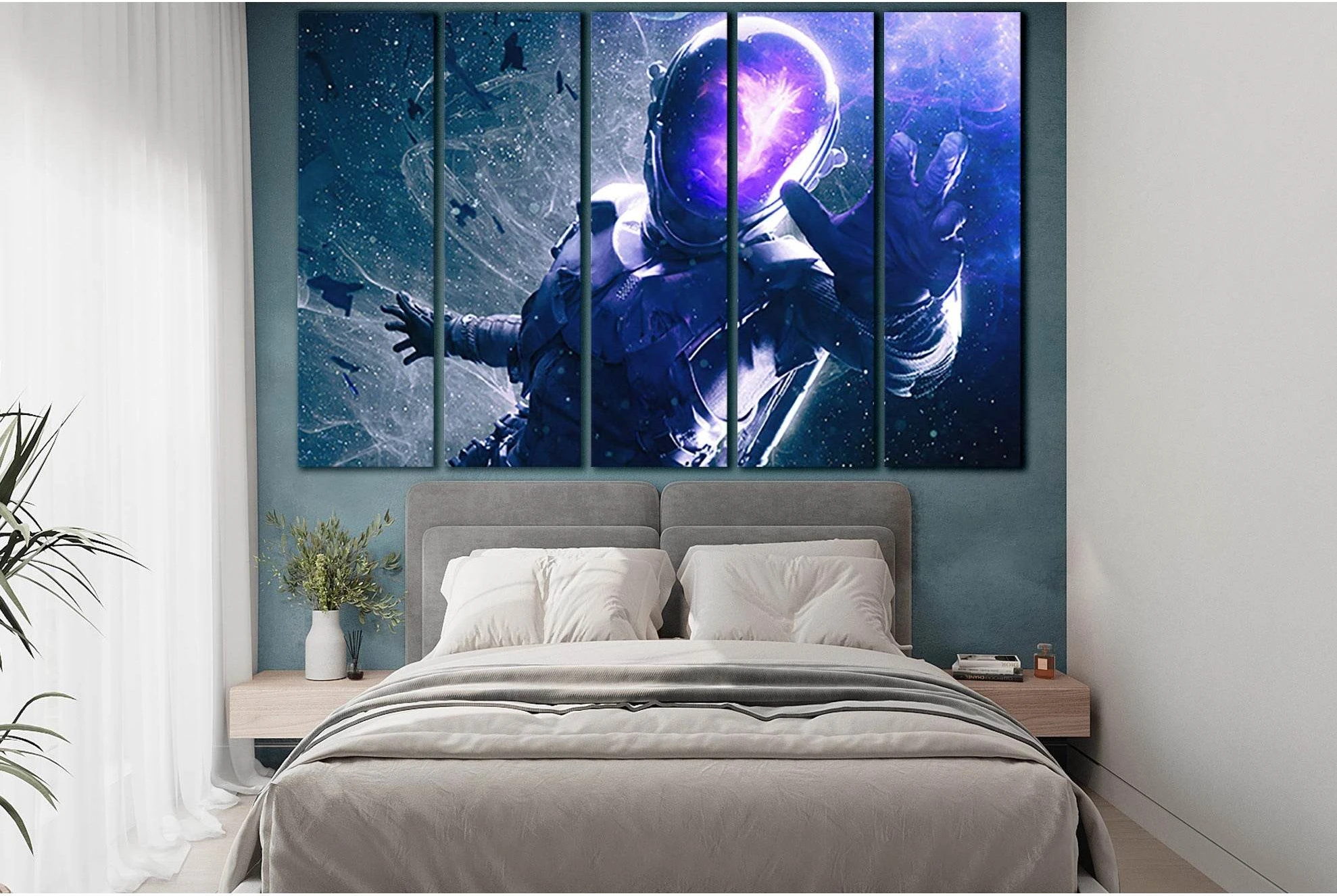 Sci Fi Astronaut №SL1282 Ready to Hang Canvas Print - Zellart Canvas Prints 0new, ALL_Products, Fantasy And Sci Fi Wall Art