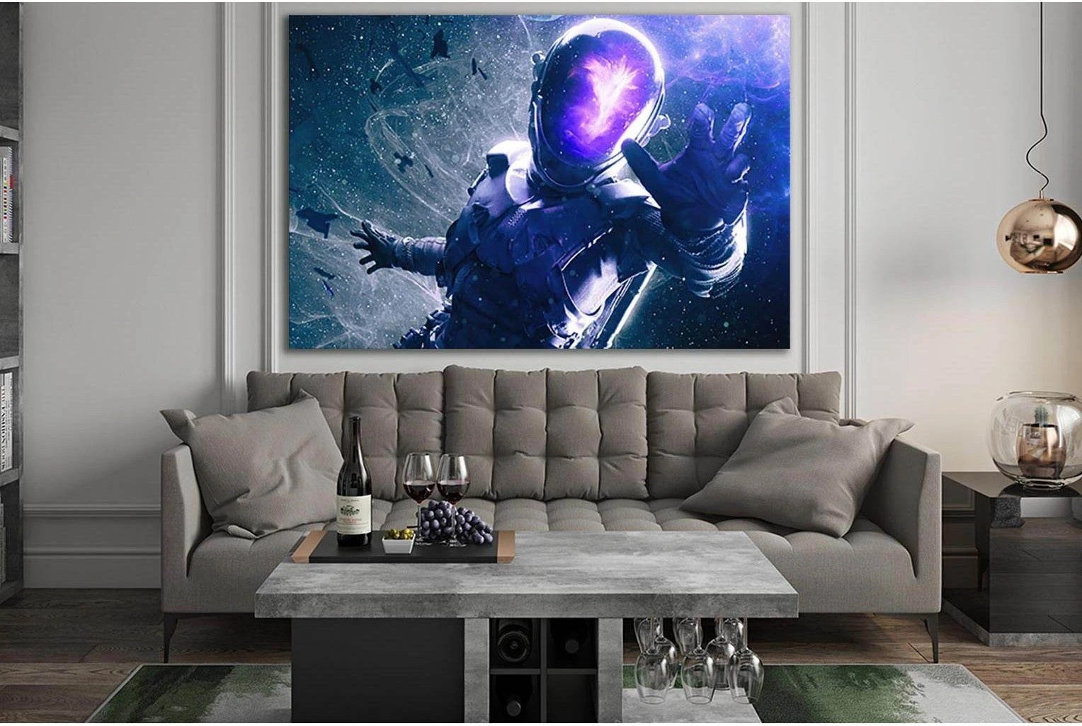 Sci Fi Astronaut №SL1282 Ready to Hang Canvas Print - Zellart Canvas Prints 0new, ALL_Products, Fantasy And Sci Fi Wall Art