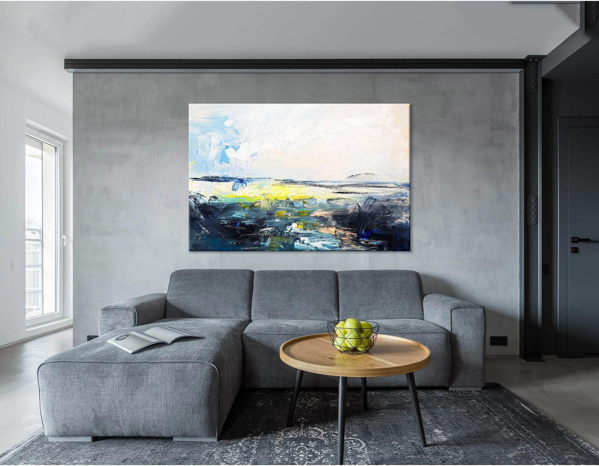 Sea And Sun Abstract №04266 Ready to Hang Canvas Print - Zellart Canvas Prints ALL_Products