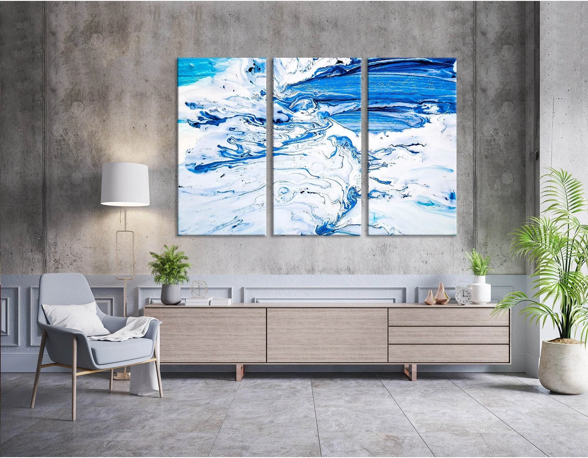 Sea Foam Abstract №04259 Ready to Hang Canvas Print - Zellart Canvas Prints ALL_Products