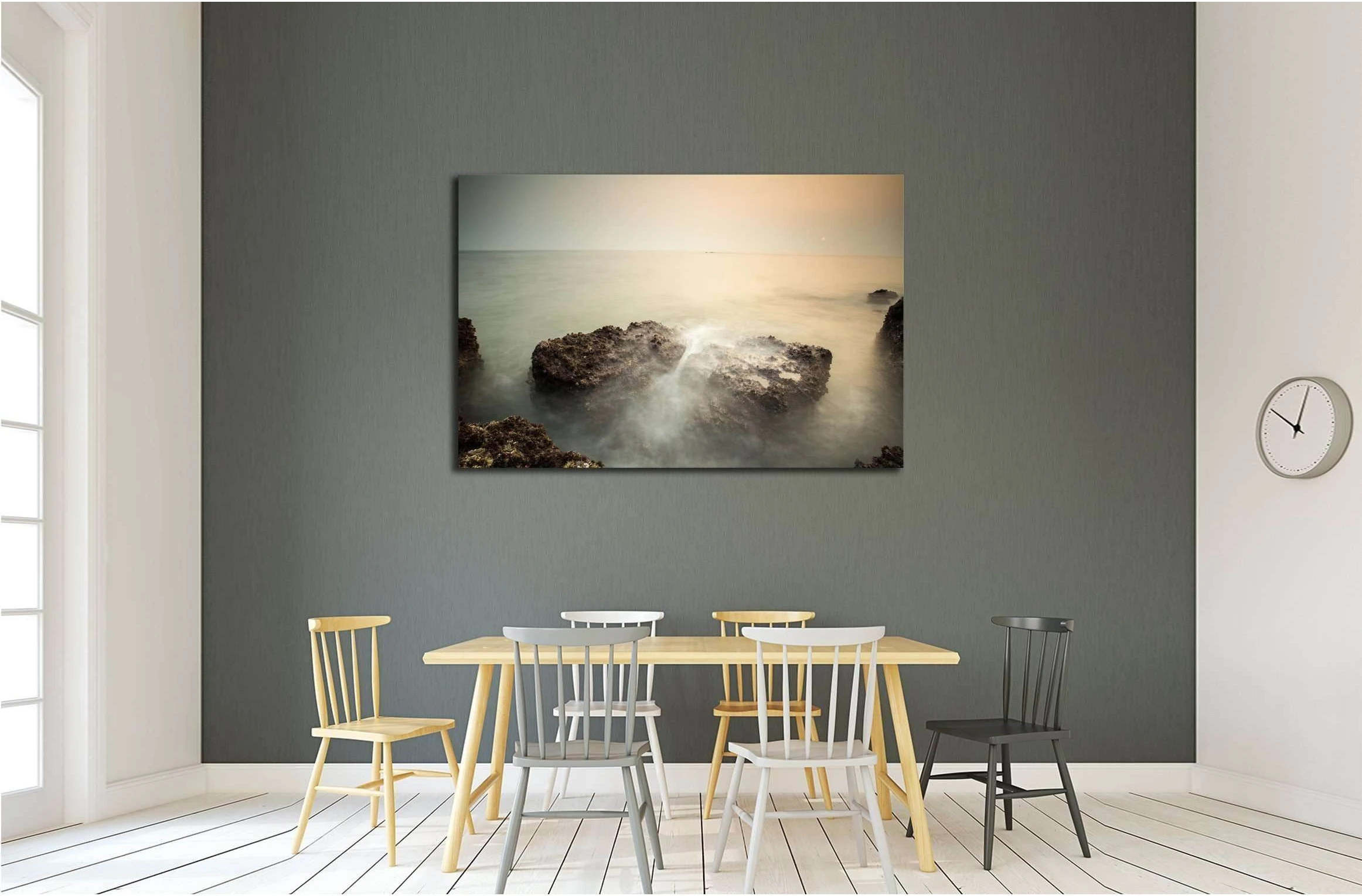 Sea near Fort Tiracol, Goa, India №2520 Ready to Hang Canvas Print - Zellart Canvas Prints ALL_Products, s-2520