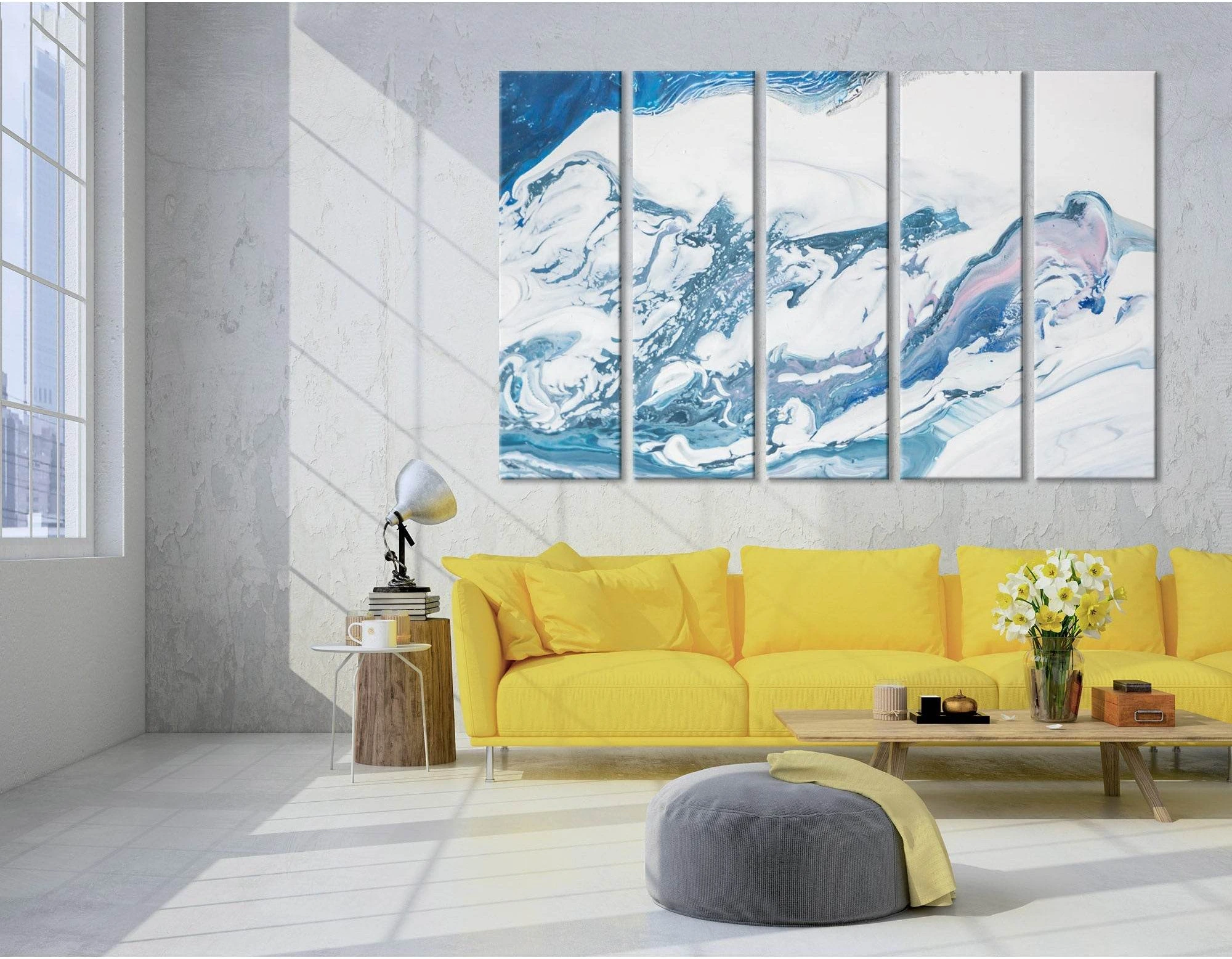 Sea Wave Abstract №04362 Ready to Hang Canvas Print - Zellart Canvas Prints ALL_Products