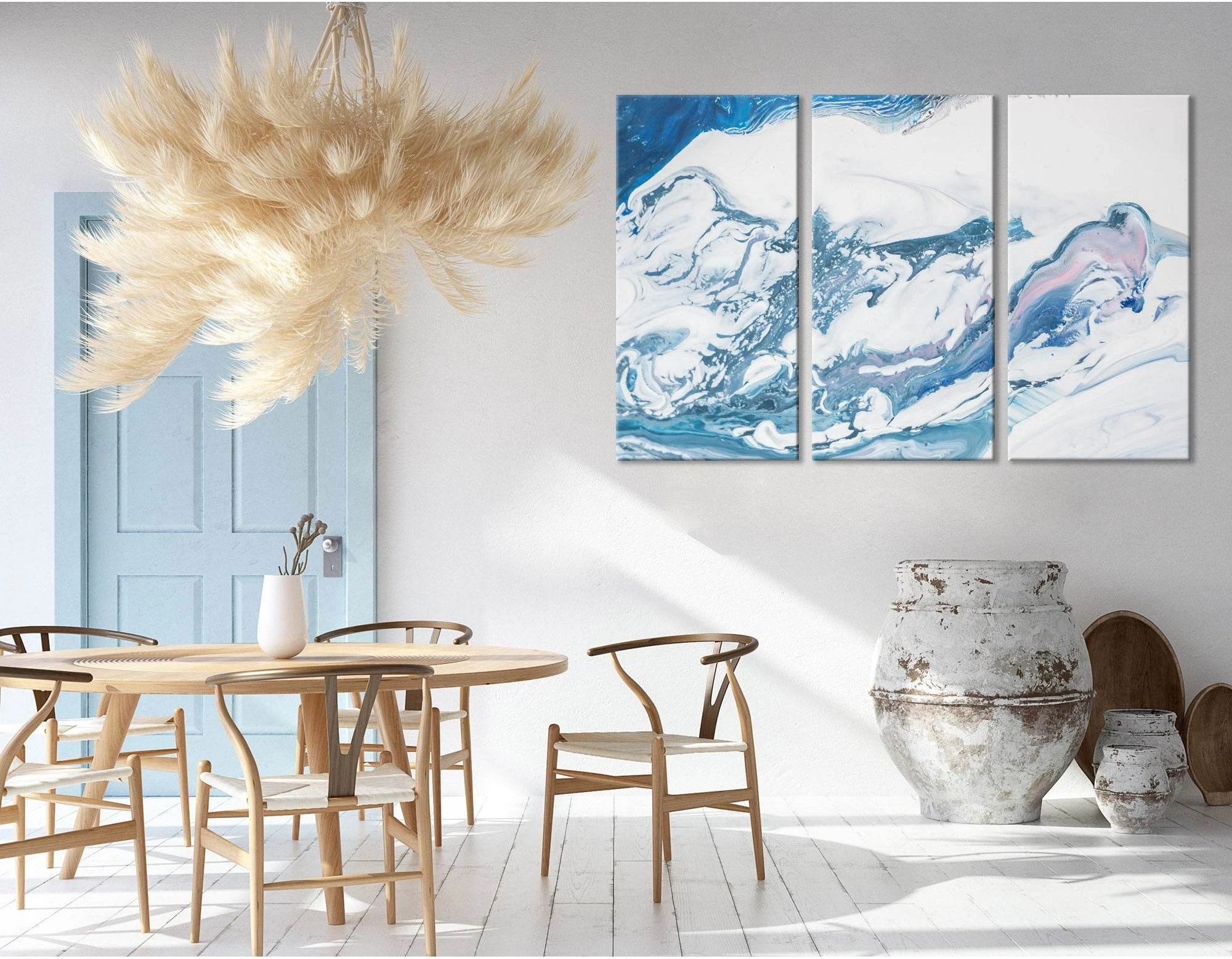 Sea Wave Abstract №04362 Ready to Hang Canvas Print - Zellart Canvas Prints ALL_Products