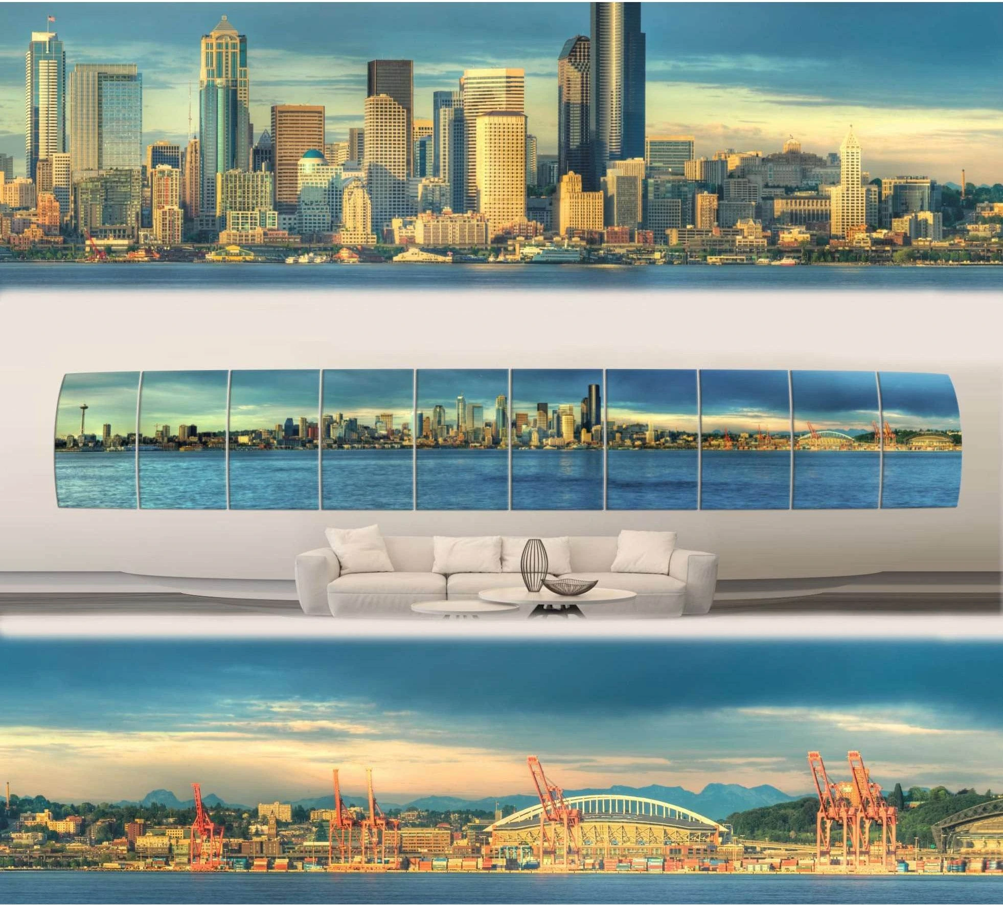 Seattle Ready to Hang Canvas Print XXLarge №35 Ready to Hang Canvas Print - Zellart Canvas Prints ALL_Products, s-35