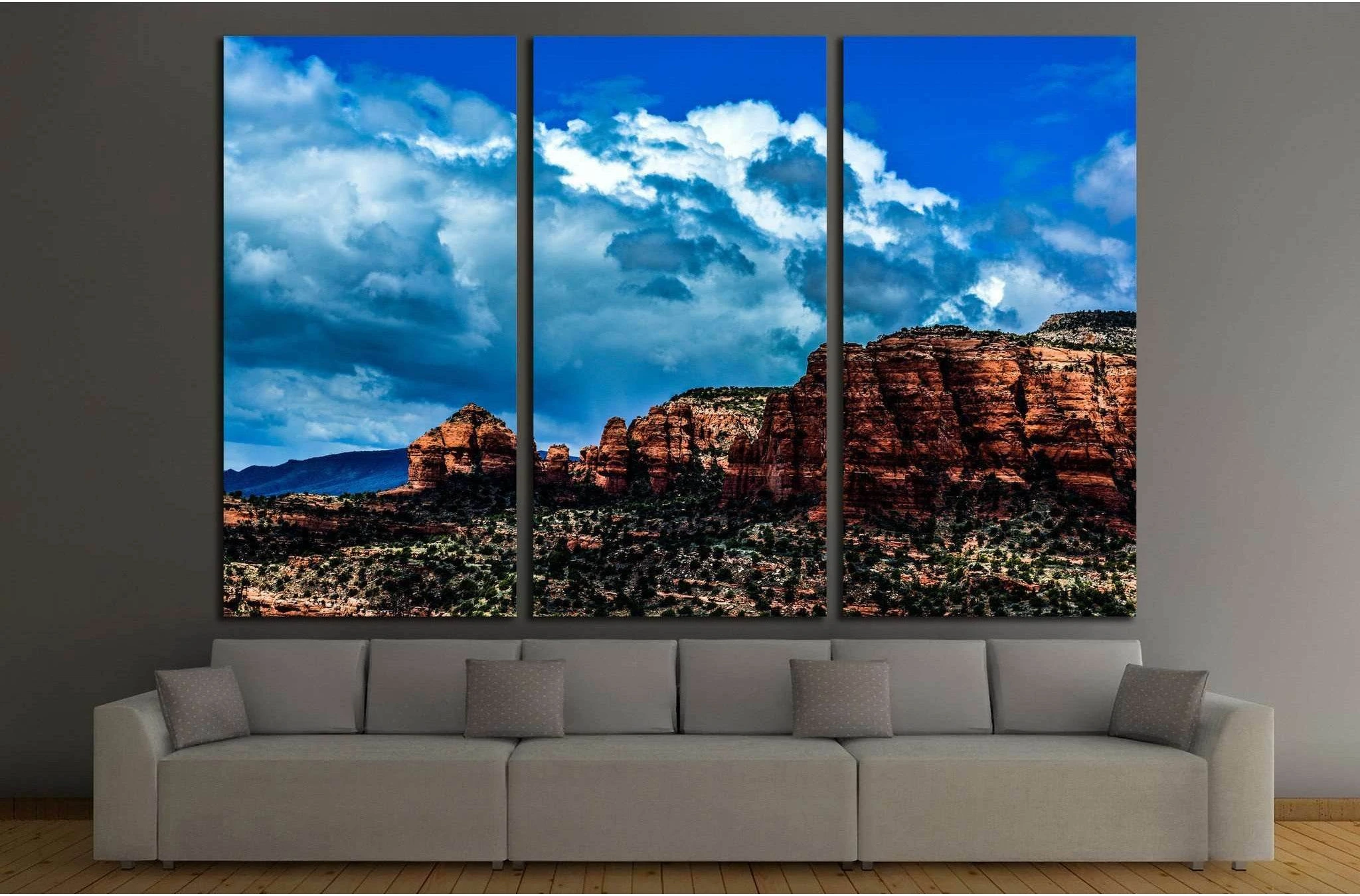 Sedona Red rocks Arizona №1998 Ready to Hang Canvas Print - Zellart Canvas Prints ALL_Products, s-1998