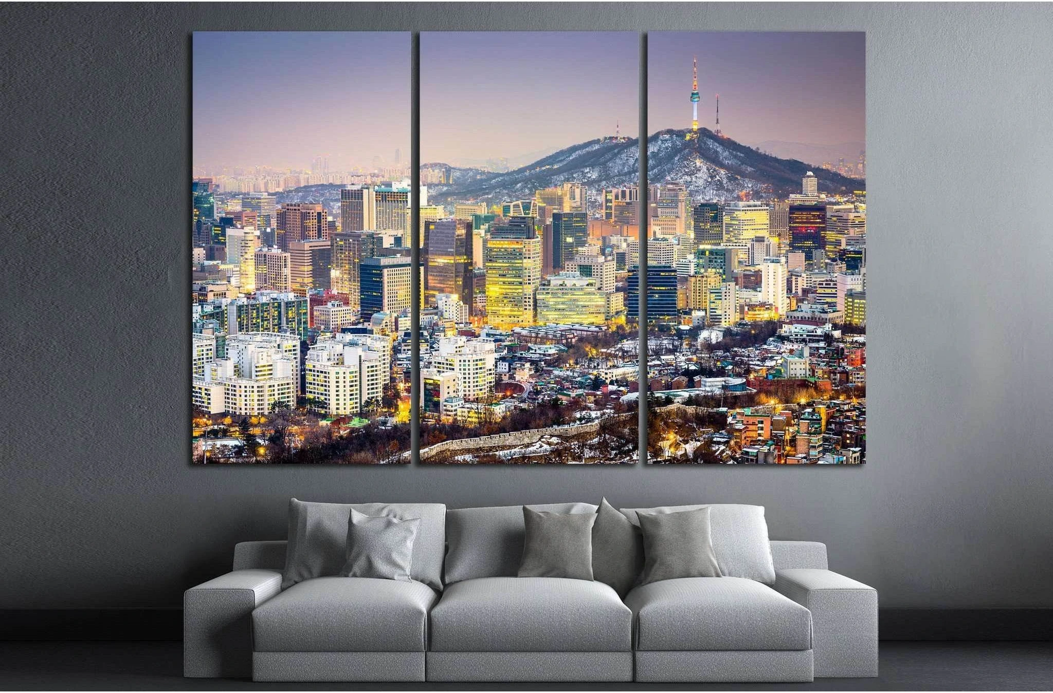 Seoul, South Korea №580 Ready to Hang Canvas Print - Zellart Canvas Prints ALL_Products, s-580