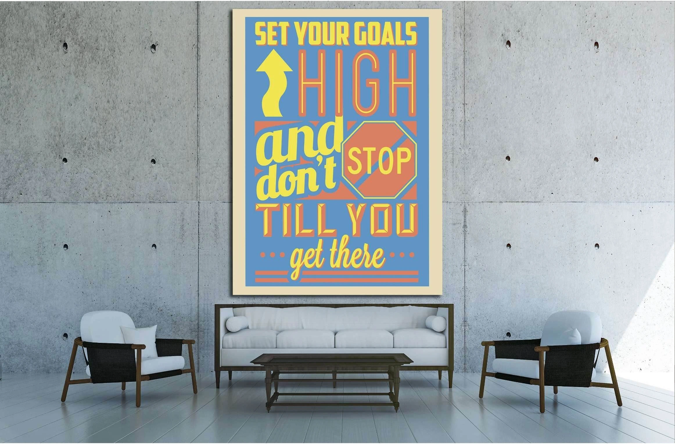 set your coals №4538 Ready to Hang Canvas Print - Zellart Canvas Prints ALL_Products, s-4538