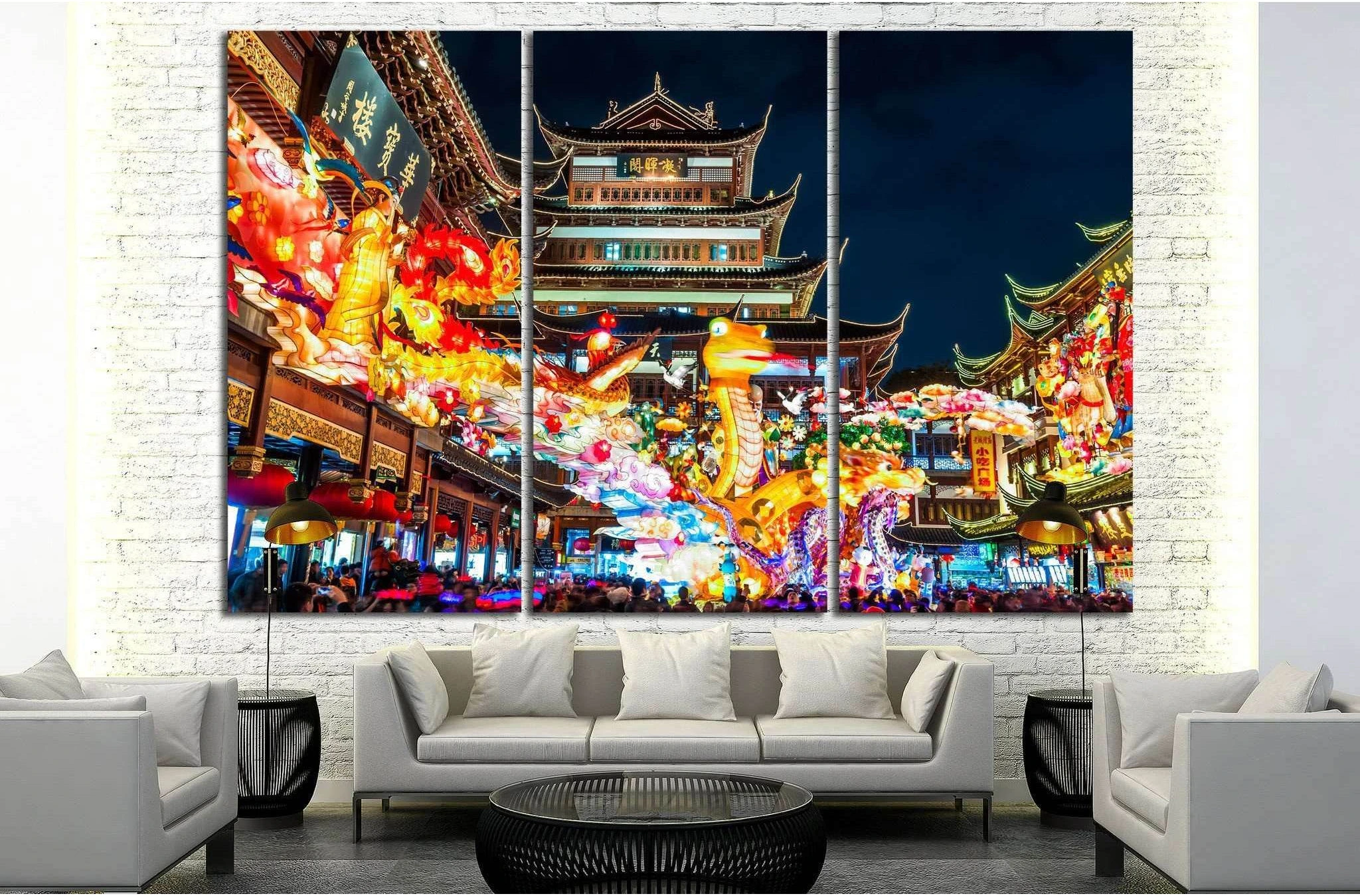 SHANGHAI №1512 Ready to Hang Canvas Print - Zellart Canvas Prints ALL_Products, s-1512