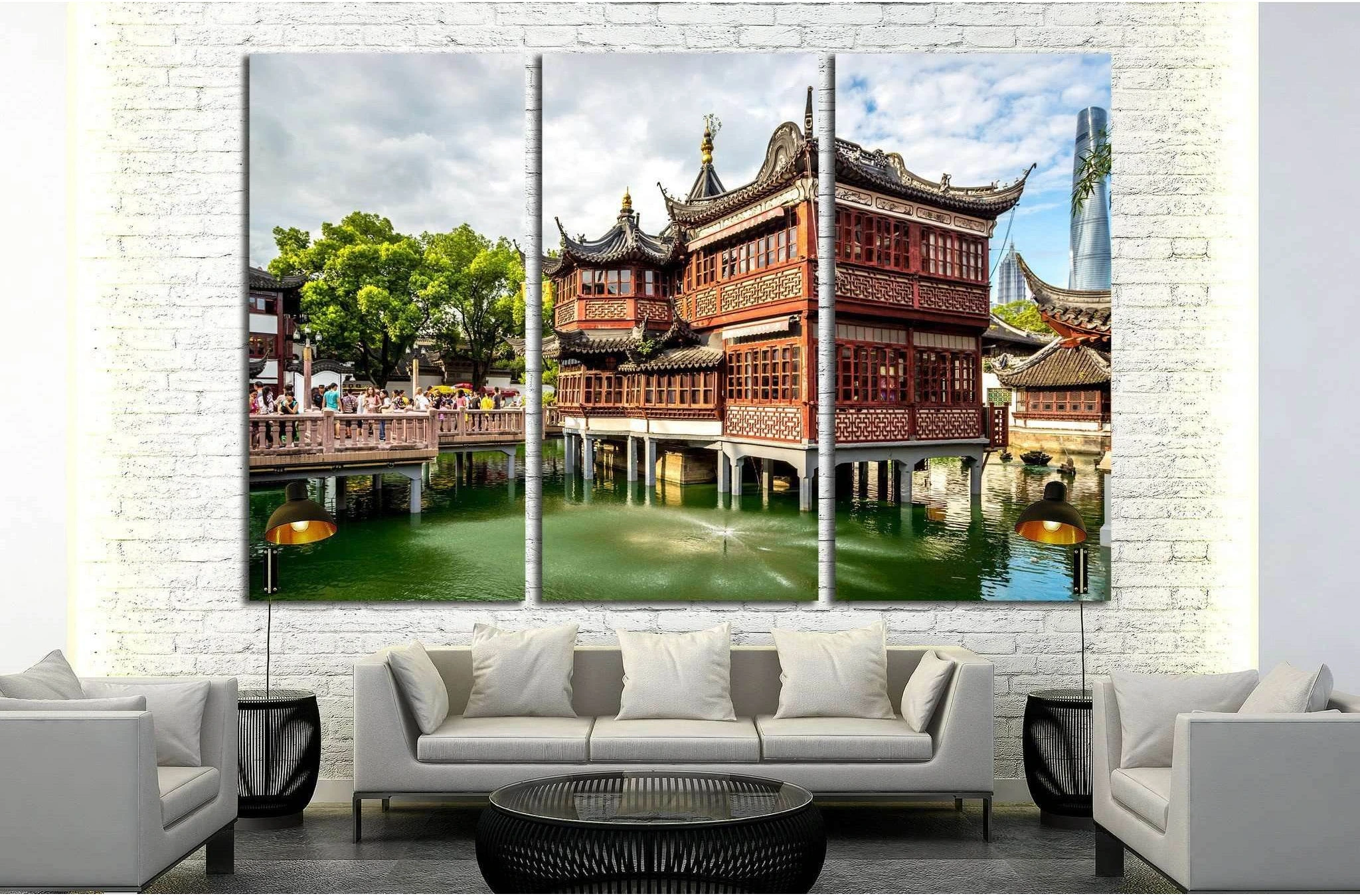 Shanghai, China №1554 Ready to Hang Canvas Print - Zellart Canvas Prints ALL_Products, s-1554