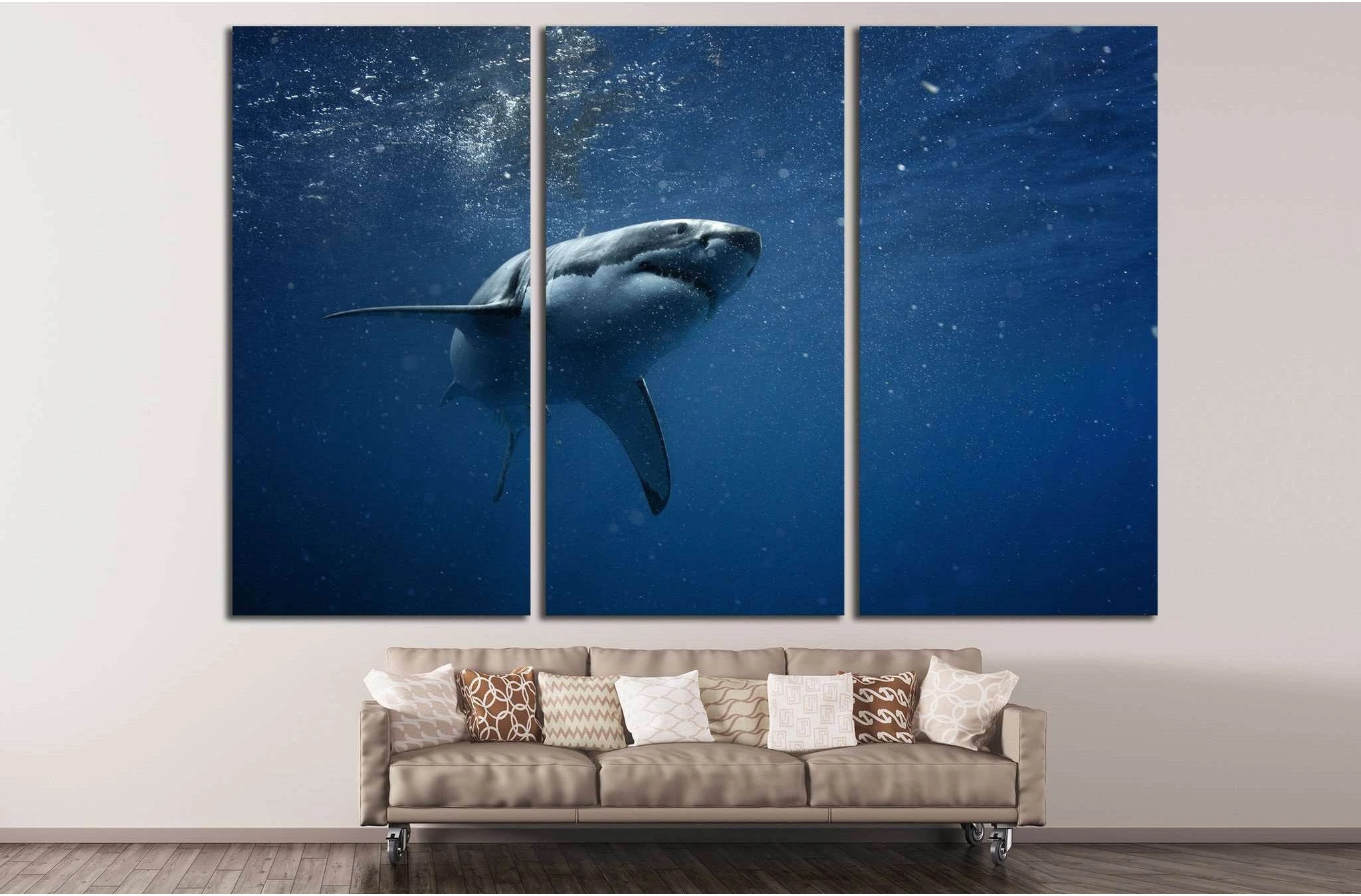 Shark №503 Ready to Hang Canvas Print - Zellart Canvas Prints ALL_Products, s-503