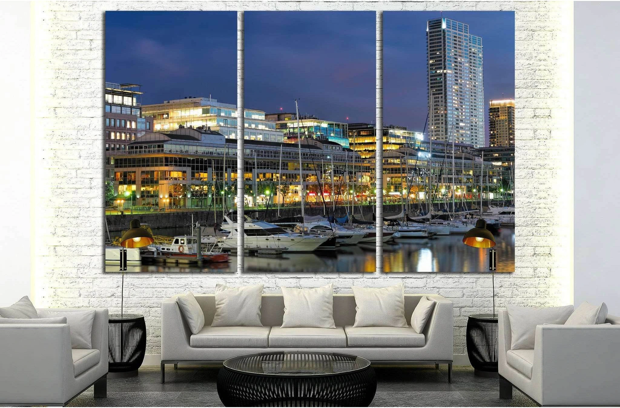 Skyline of Buenos Aires, Argentina №1262 Ready to Hang Canvas Print - Zellart Canvas Prints ALL_Products, s-1262