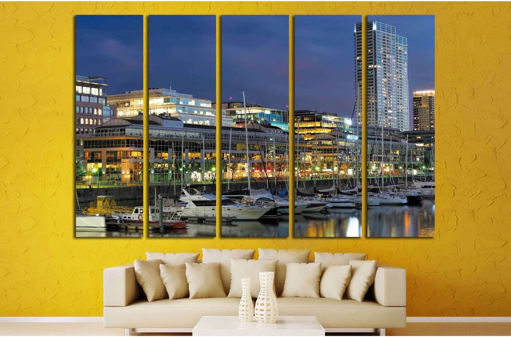 Skyline of Buenos Aires, Argentina №1262 Ready to Hang Canvas Print - Zellart Canvas Prints ALL_Products, s-1262