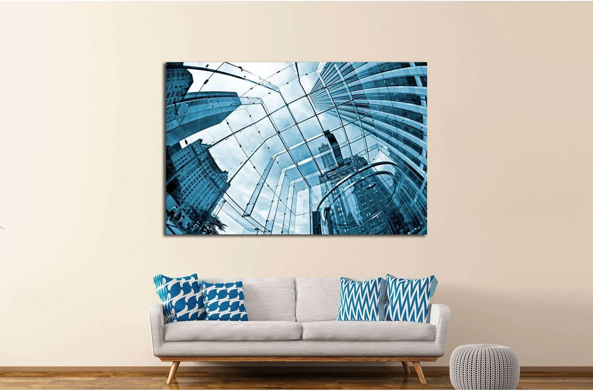 Skyscrapers №1621 Ready to Hang Canvas Print - Zellart Canvas Prints ALL_Products, s-1621