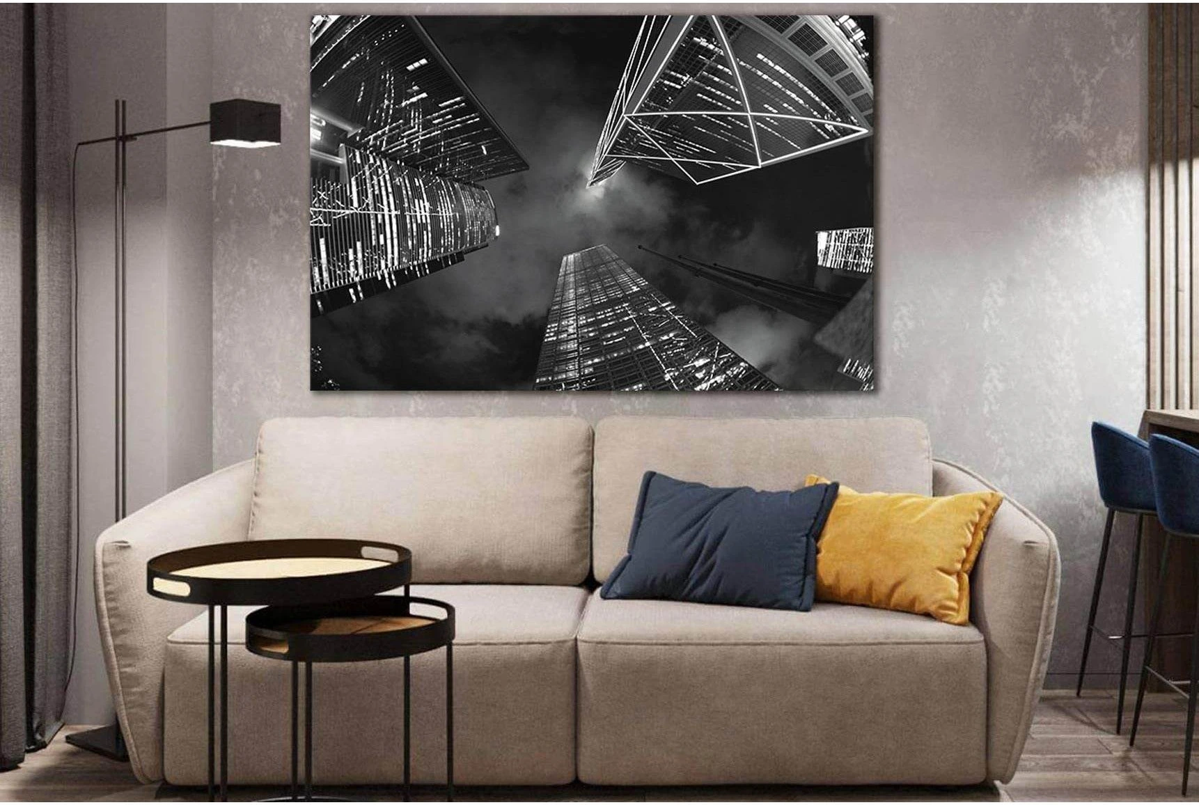 Skyscrapers Architecture №SL1372 Ready to Hang Canvas Print - Zellart Canvas Prints 0new, ALL_Products, Architecture